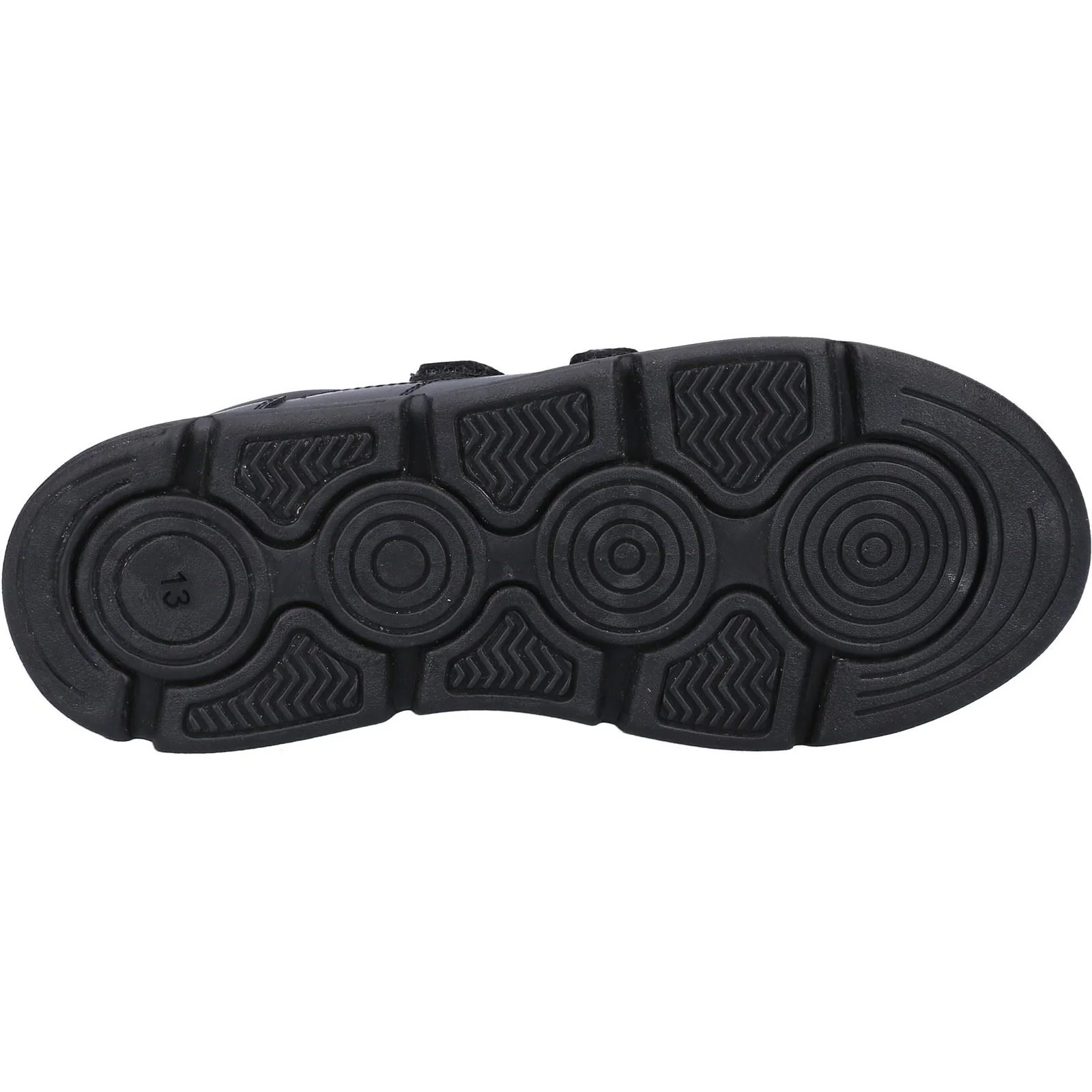 Hush Puppies Lucas Leather Youth Black Shoes - Image 3