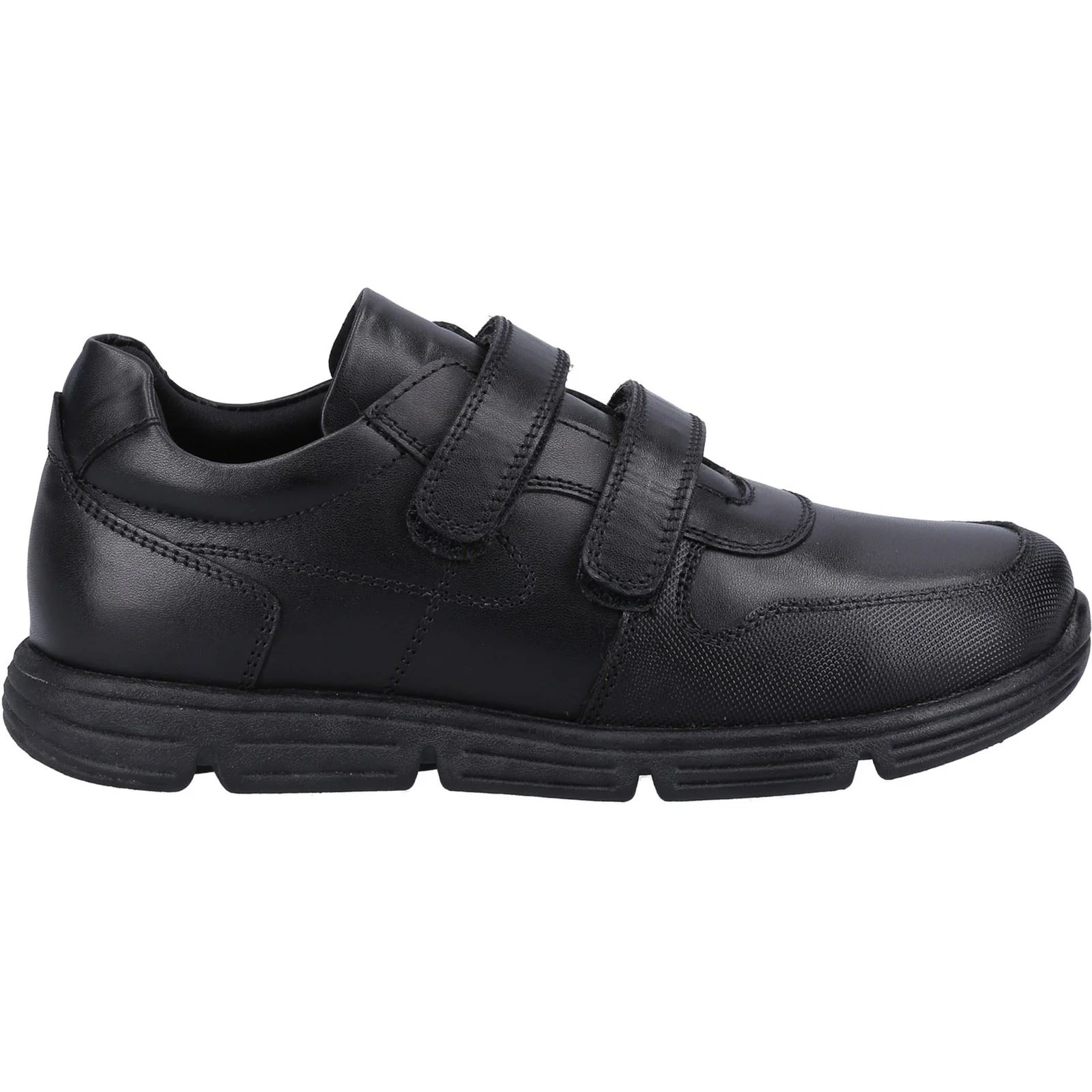 Hush Puppies Lucas Leather Youth Black Shoes - Image 4