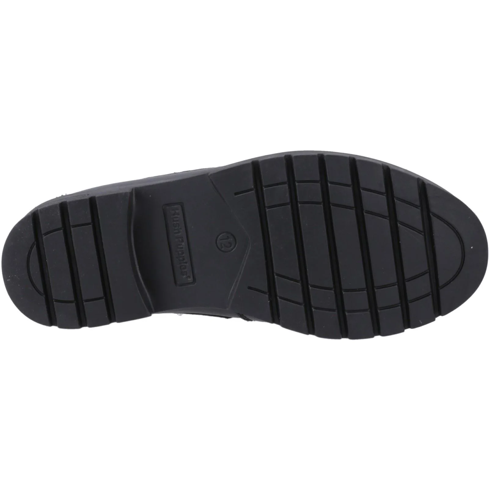 Hush Puppies Lucy Leather Youth Black Shoes - Image 3