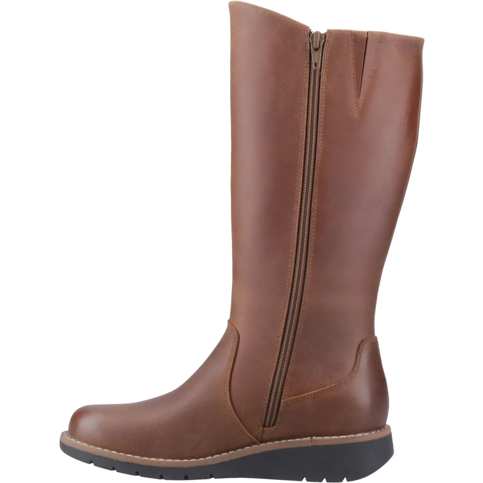 Hush Puppies Luna Leather Women's Brown Boots - Image 4