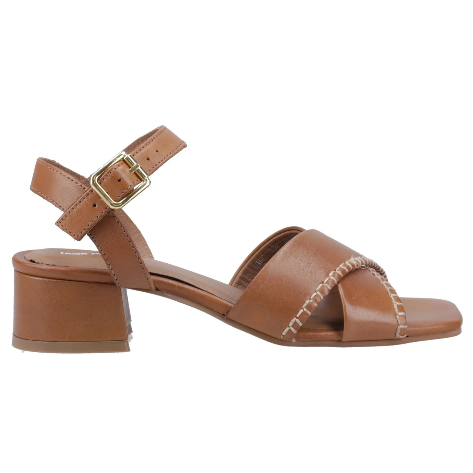 Hush Puppies Lyla Heeled Leather Women's Tan Sandals - Image 5