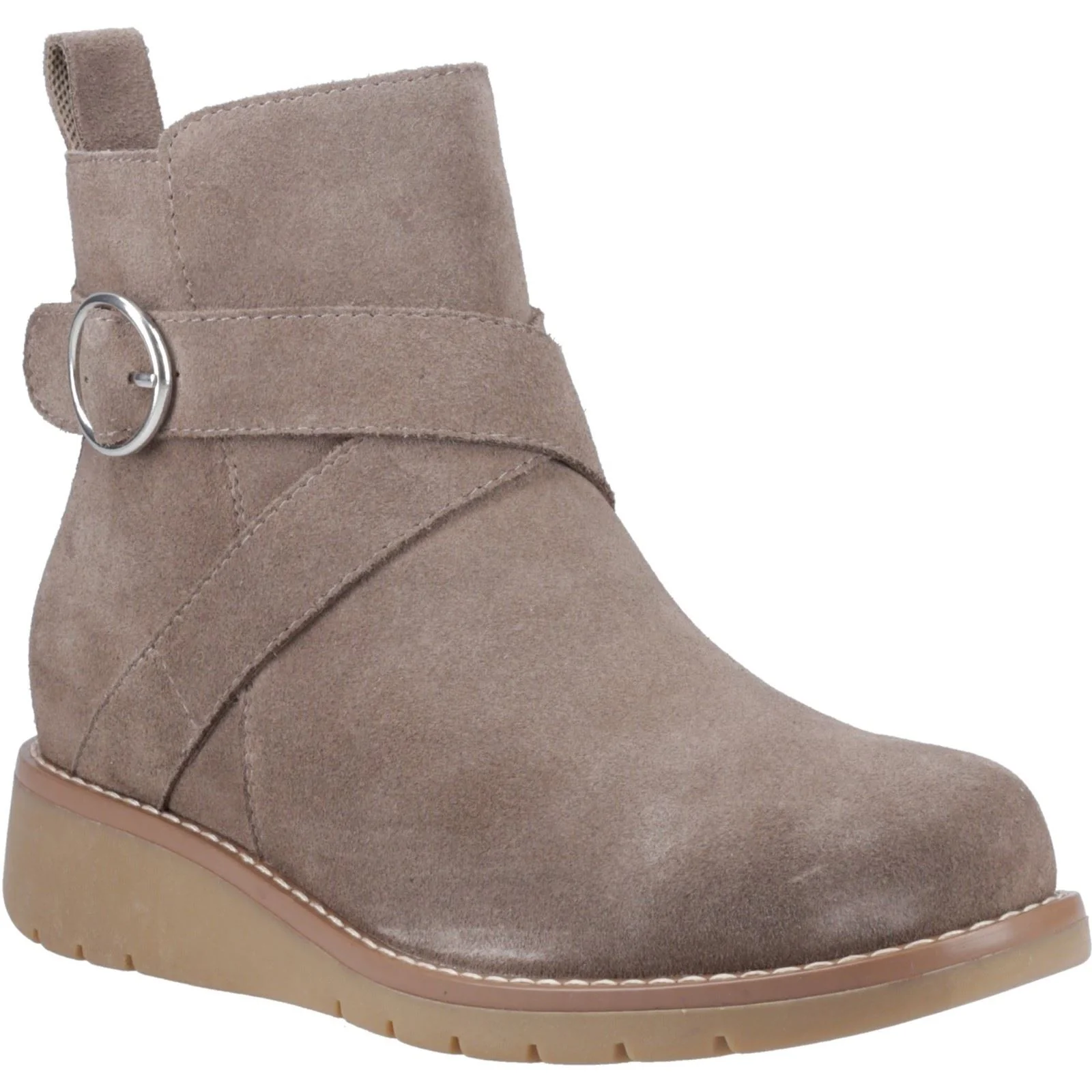 Hush Puppies Lyra Suede Women's Taupe Winter Ankle Boots
