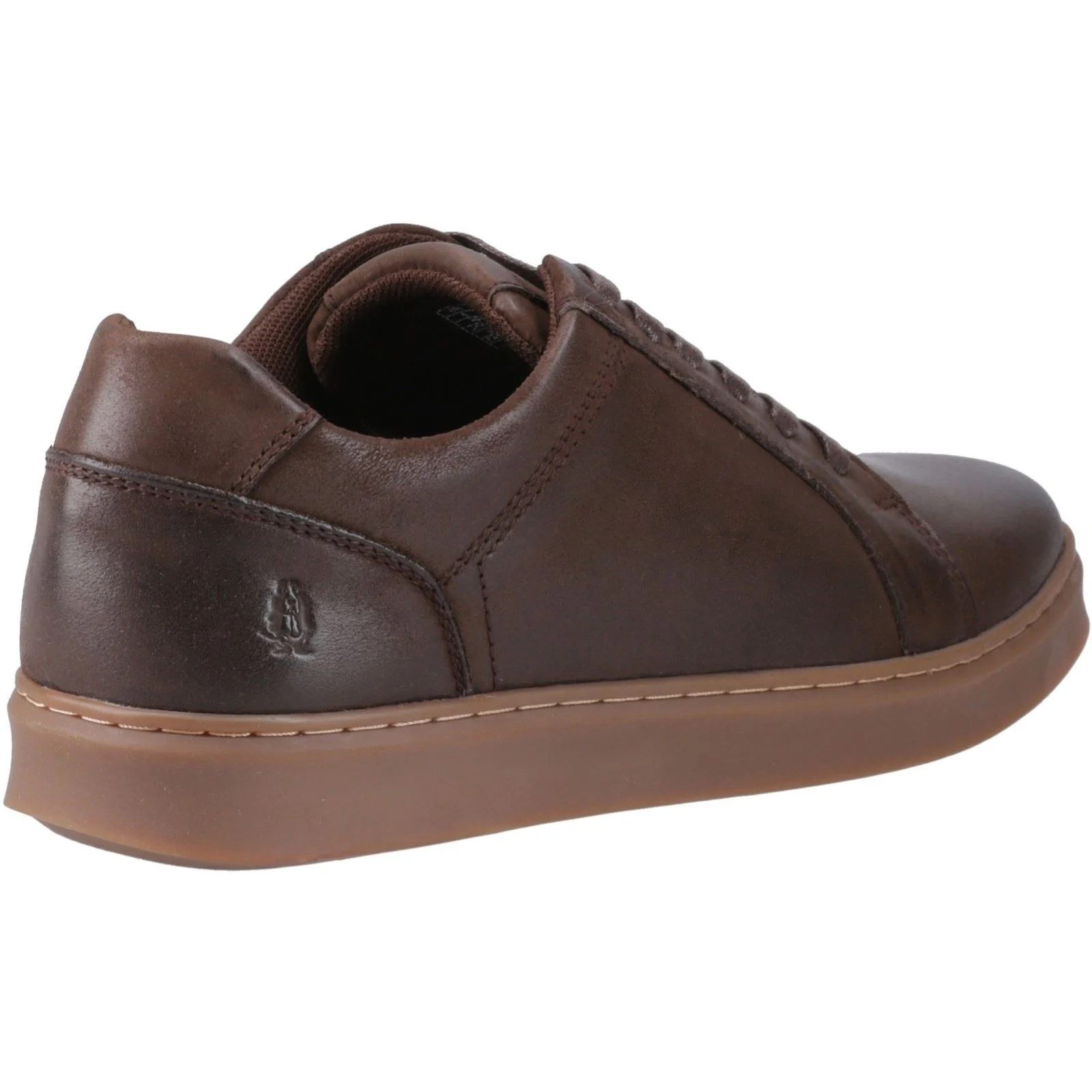 Hush Puppies Madden Leather Men's Coffee Trainers - Image 2