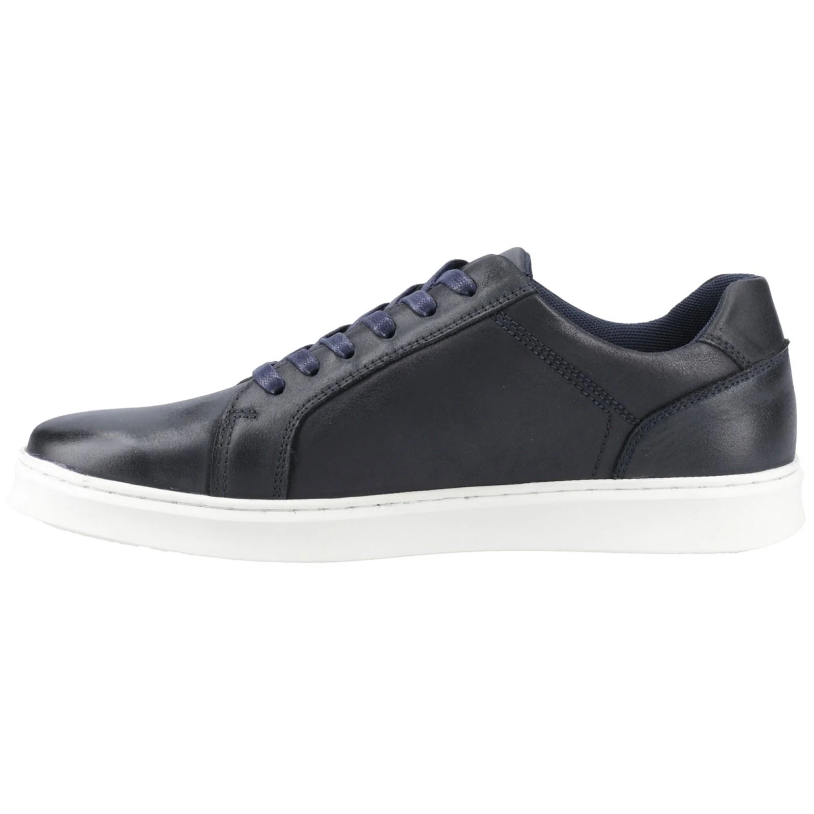 Hush Puppies Madden Leather Men's Navy Trainers - Image 4