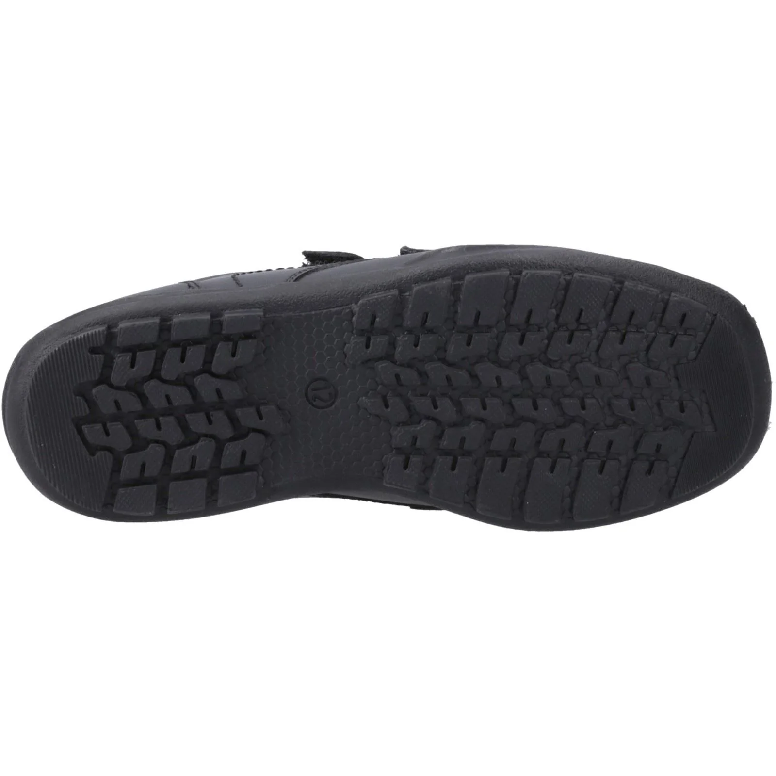Hush Puppies Maddox Leather Junior Black Shoes - Image 3