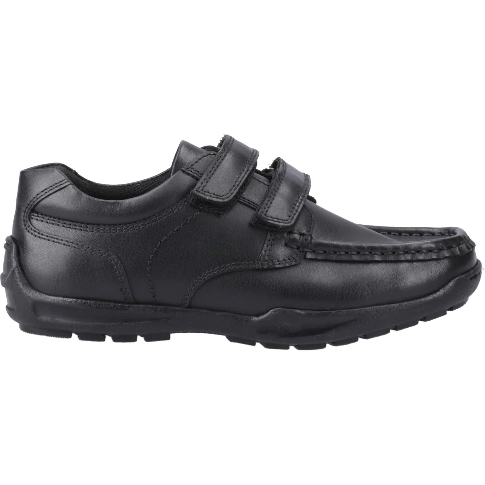 Hush Puppies Maddox Leather Junior Black Shoes - Image 5