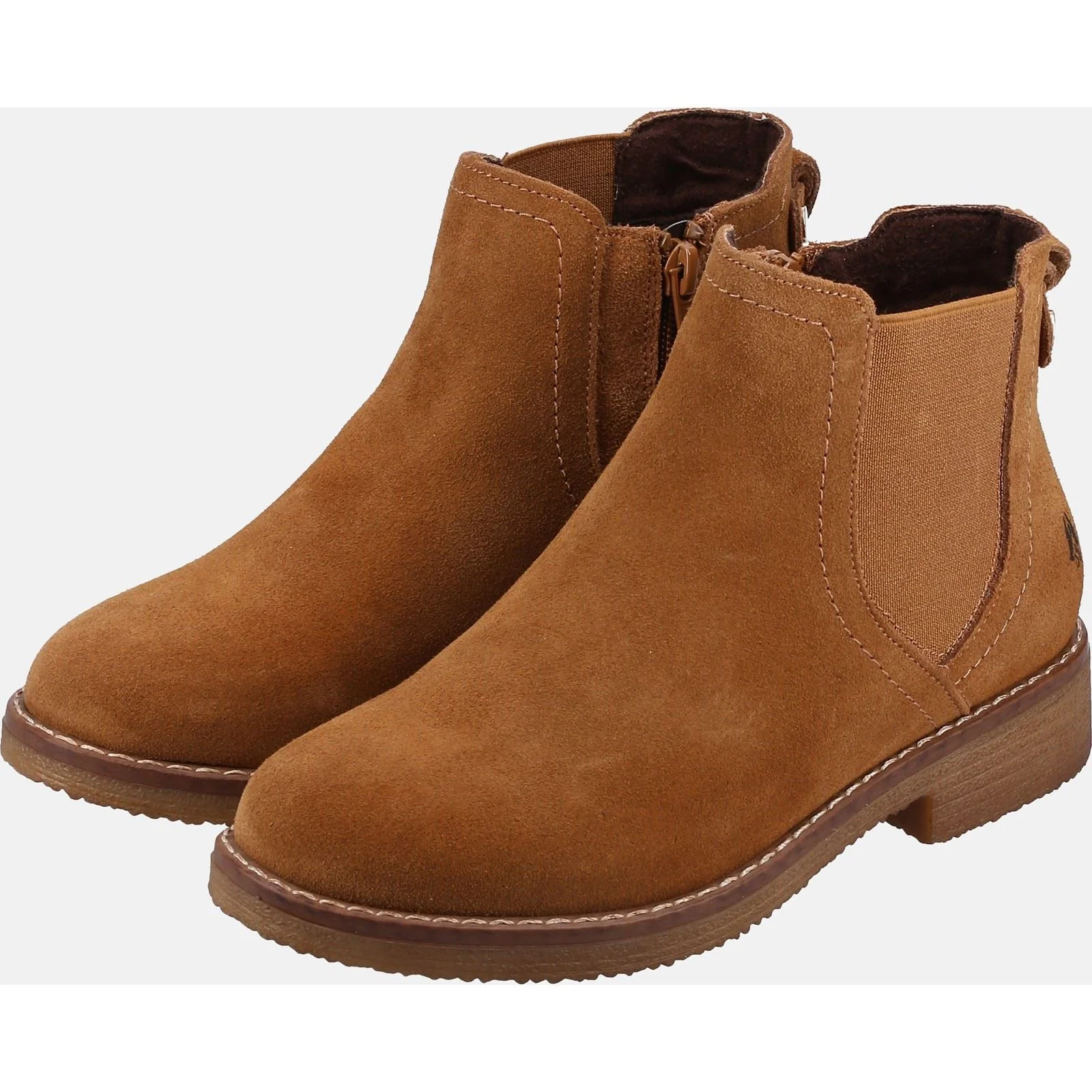 Hush Puppies Maddy Suede Women's Tan Boots - Image 9