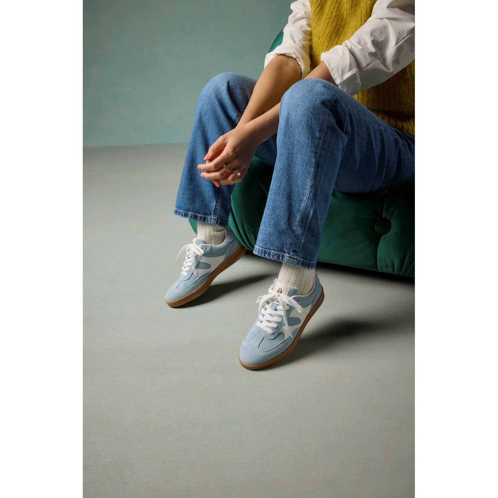Hush Puppies Maura Suede Women's Blue Trainers - Image 7