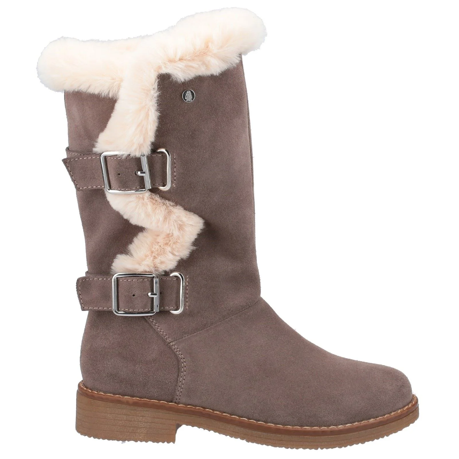 Hush Puppies Women's Megan Ladies Mid Boots in Grey - Image 4