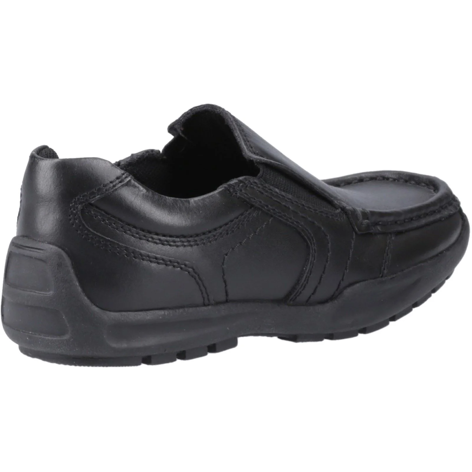 Hush Puppies Morgan Leather Youth Black Loafers - Image 2