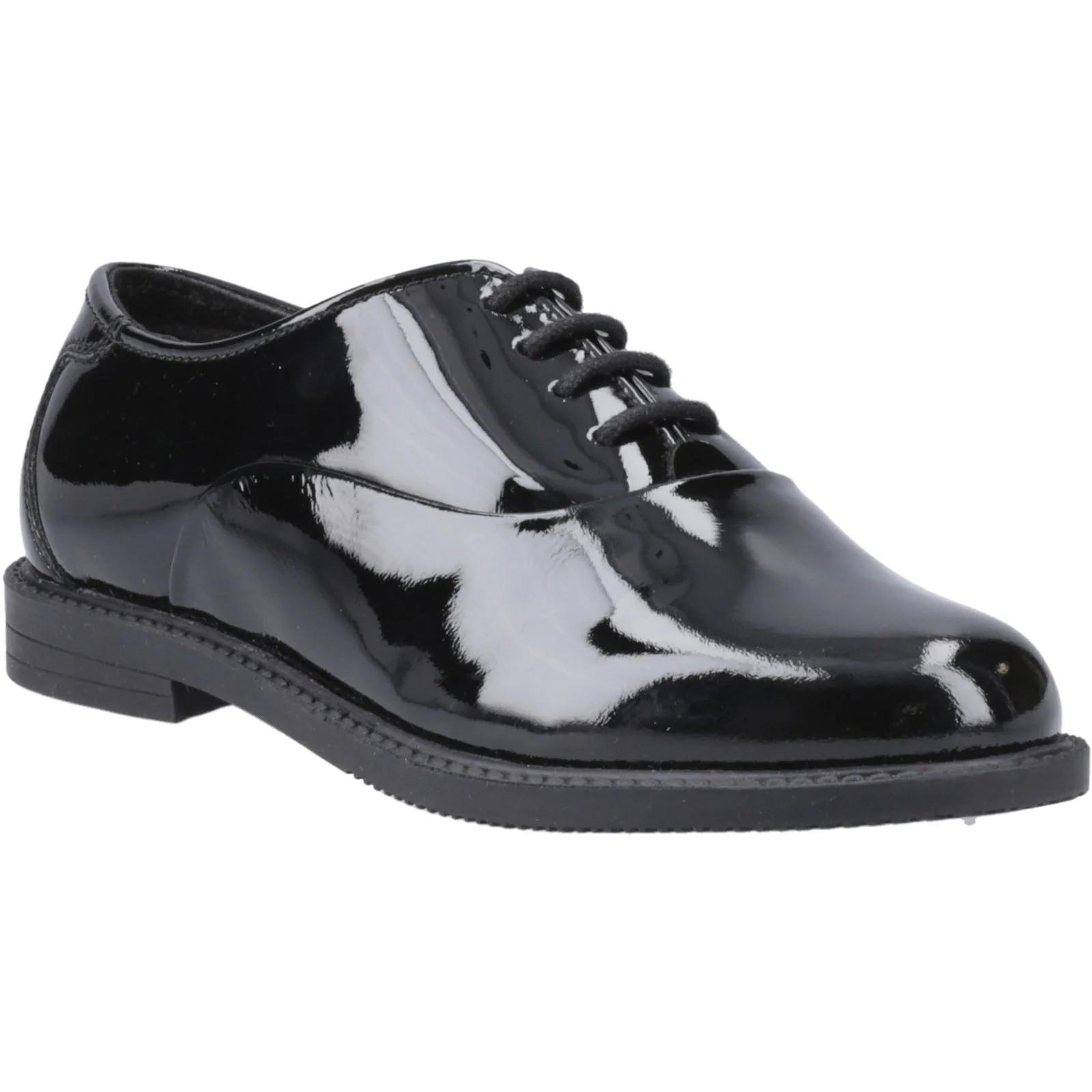 Hush Puppies Nellie Patent Leather Youth Black Oxford Shoes