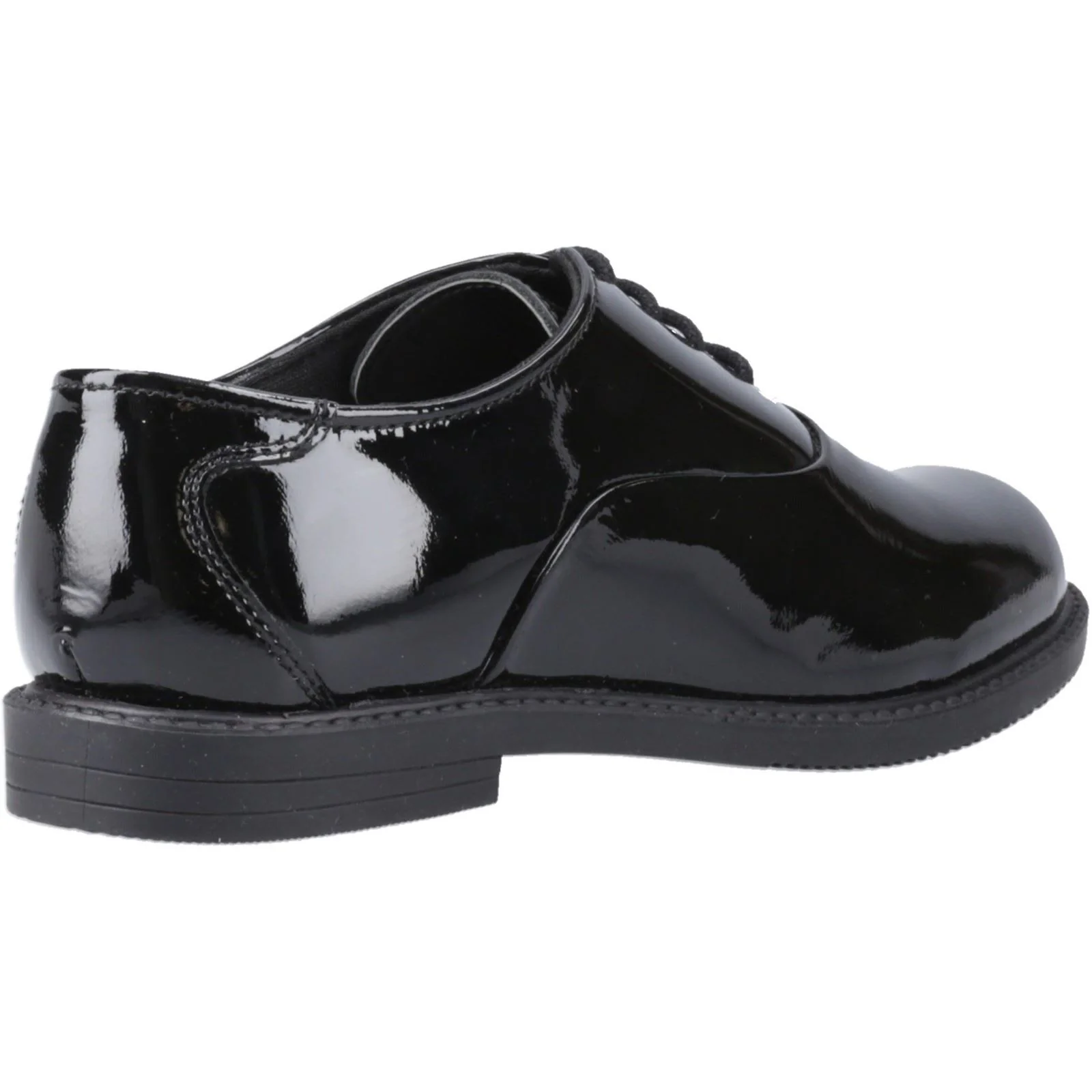Hush Puppies Nellie Patent Leather Junior Black Oxford Shoes - Image 2
