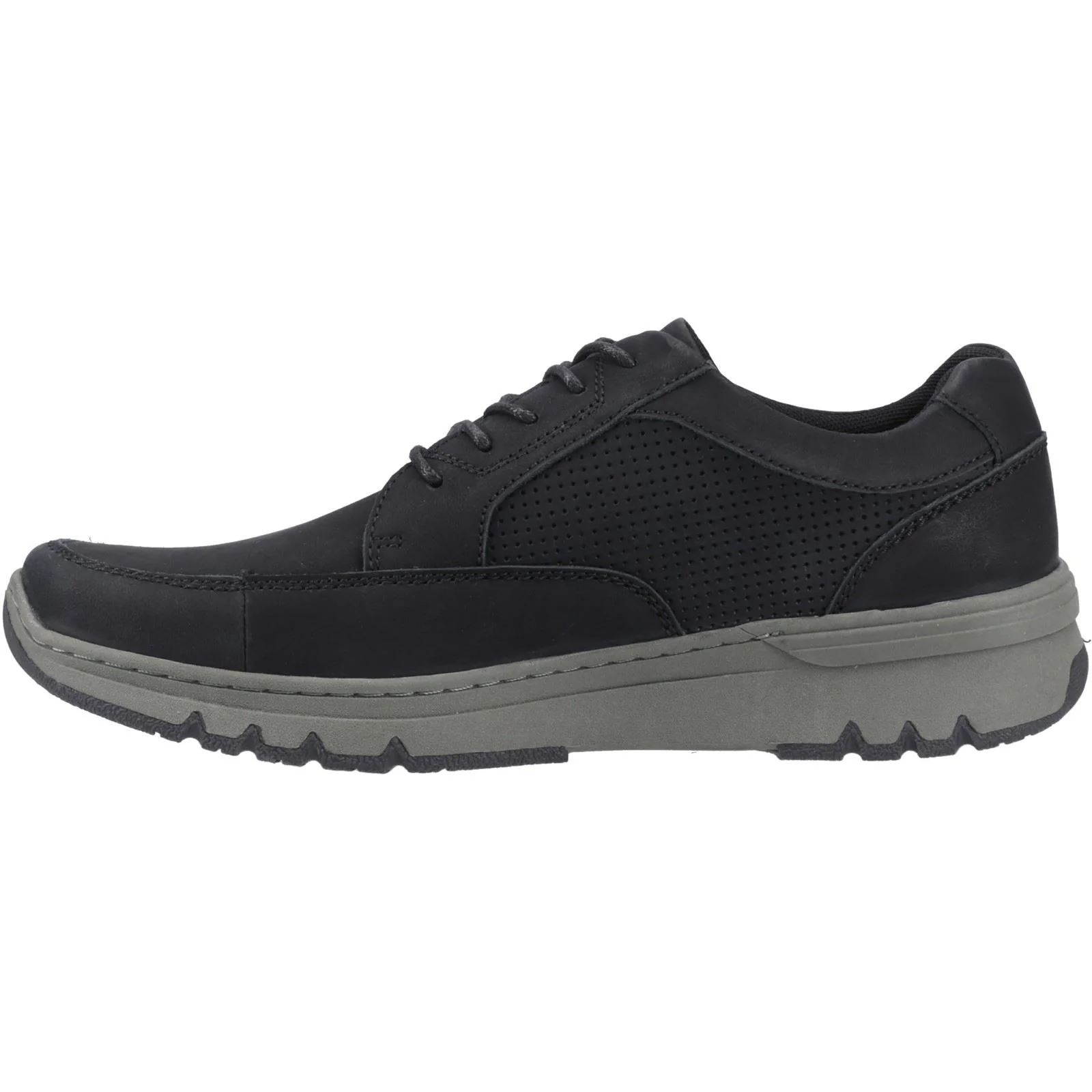 Hush Puppies Nelson Leather Men's Black Lace-Up Shoes - Image 4