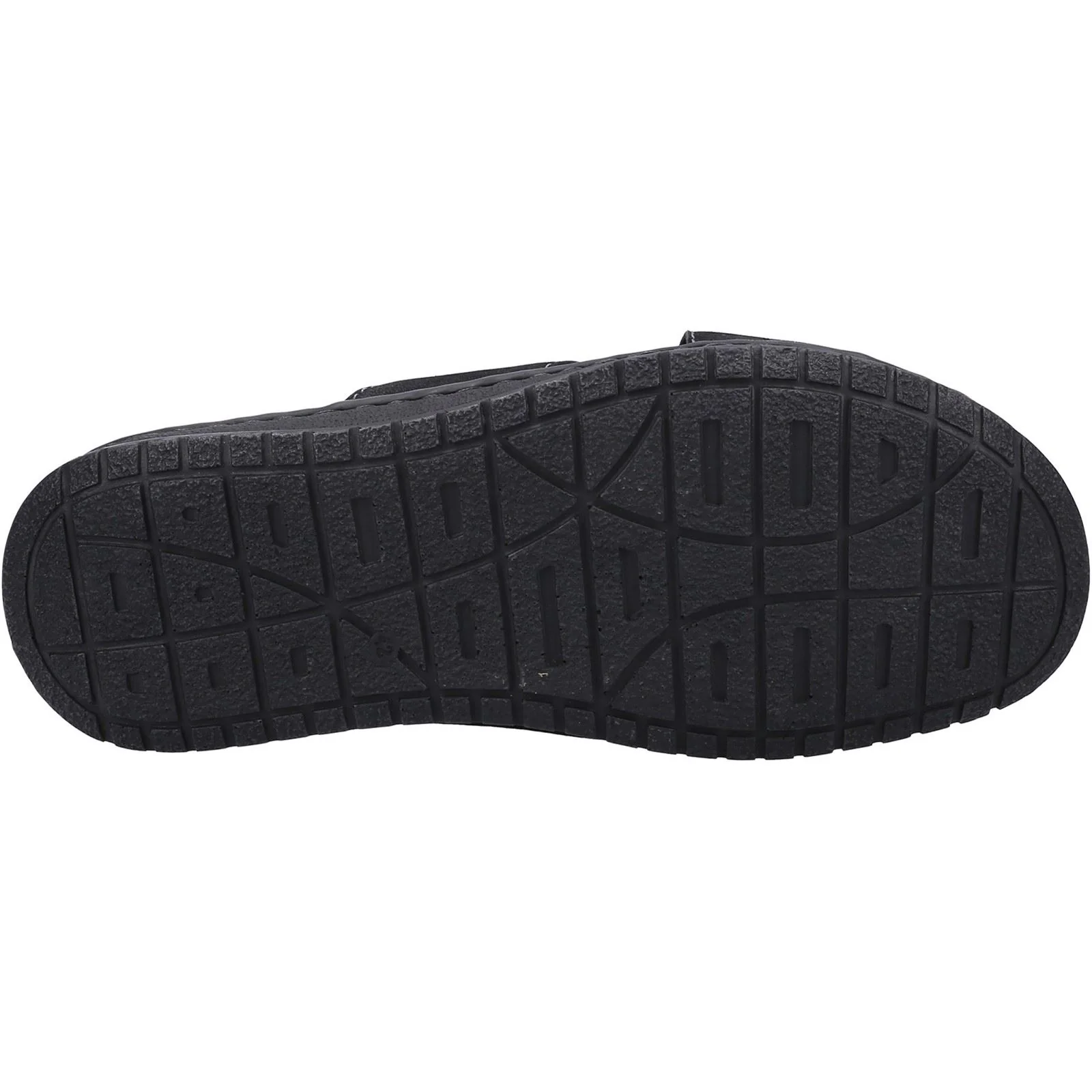 Hush Puppies Nile Cross Over Leather Men's Black Sandals - Image 3