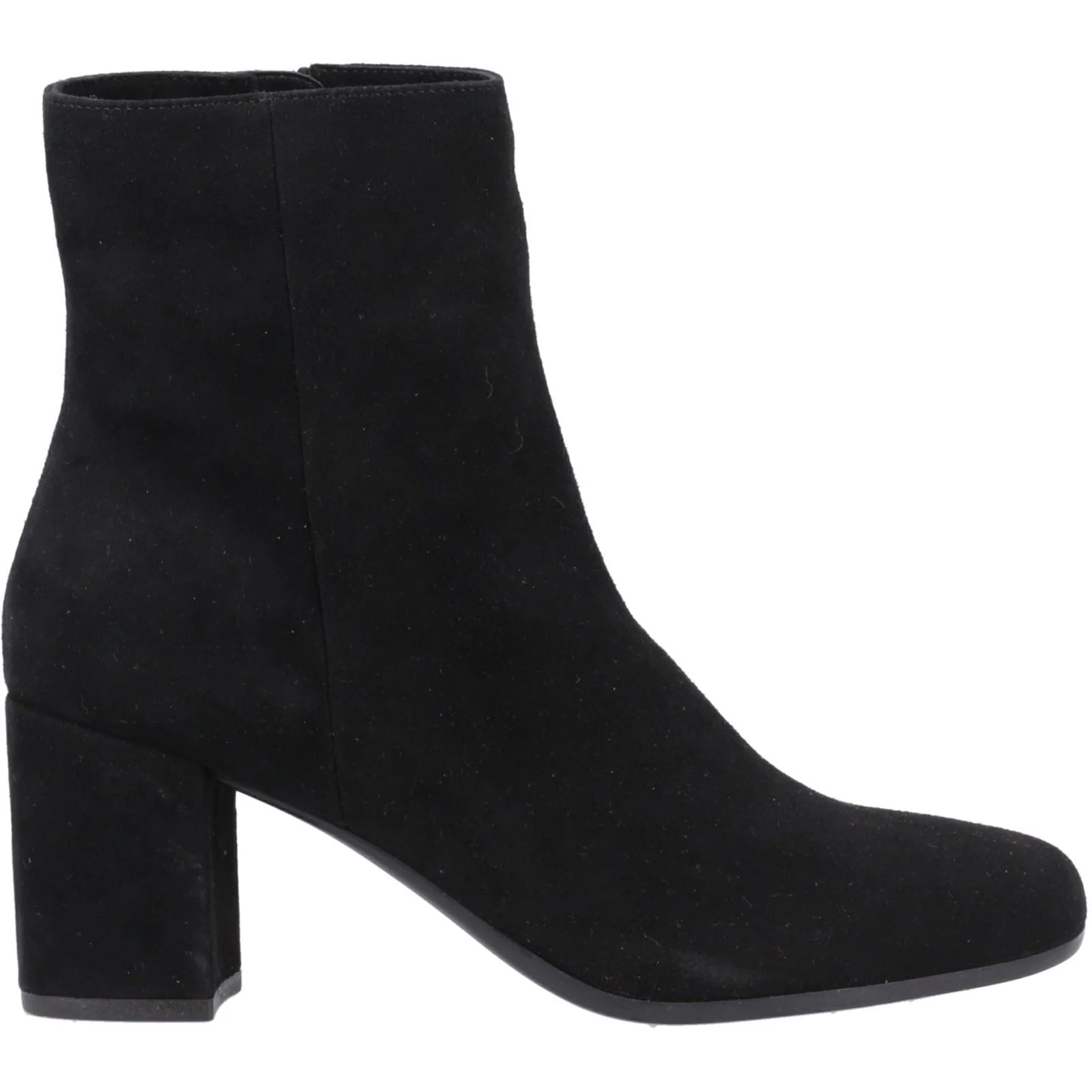 Hush Puppies Octavia Suede Women's Black Heeled Ankle Boots - Image 5
