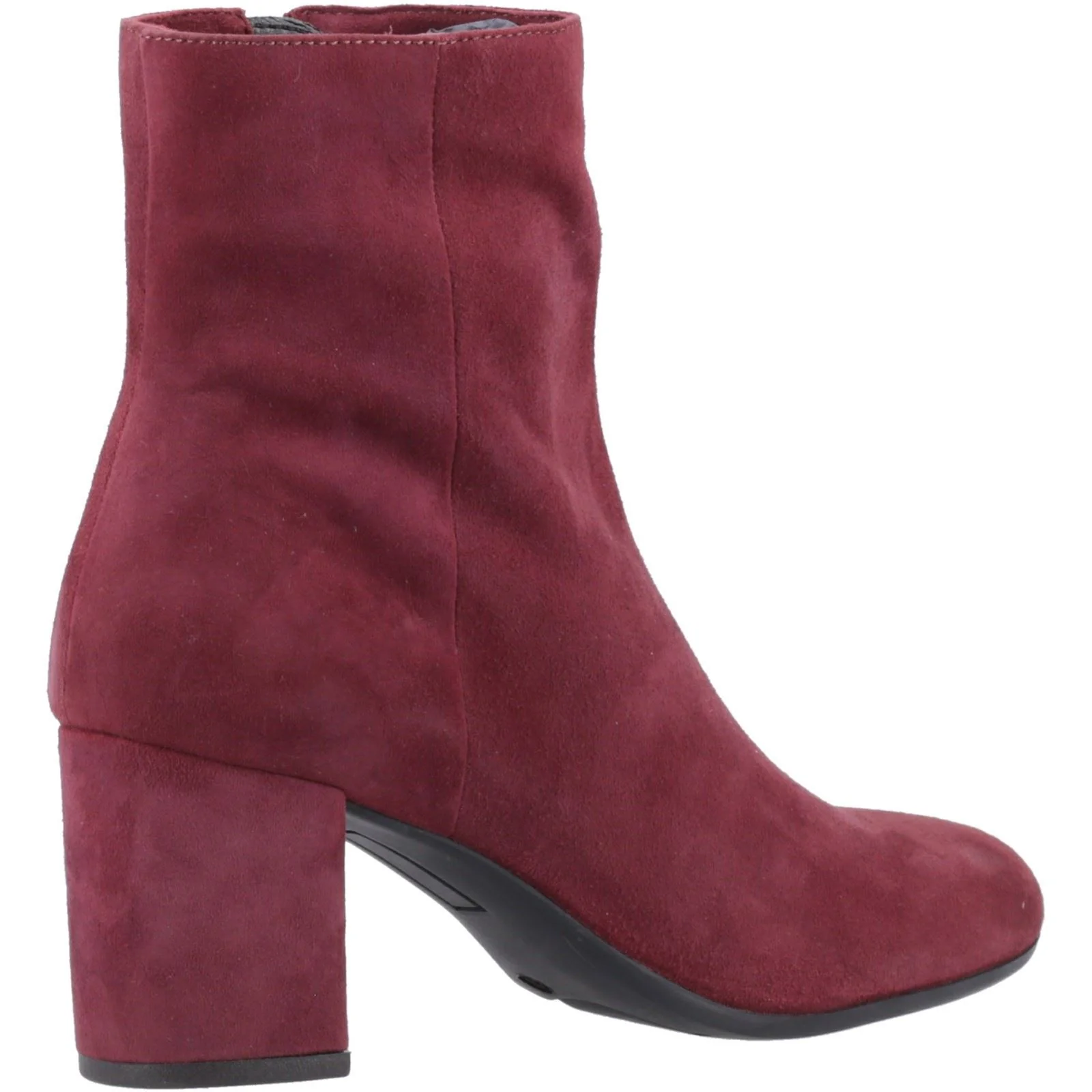 Hush Puppies Octavia Suede Women's Bordeaux Heeled Ankle Boots - Image 2
