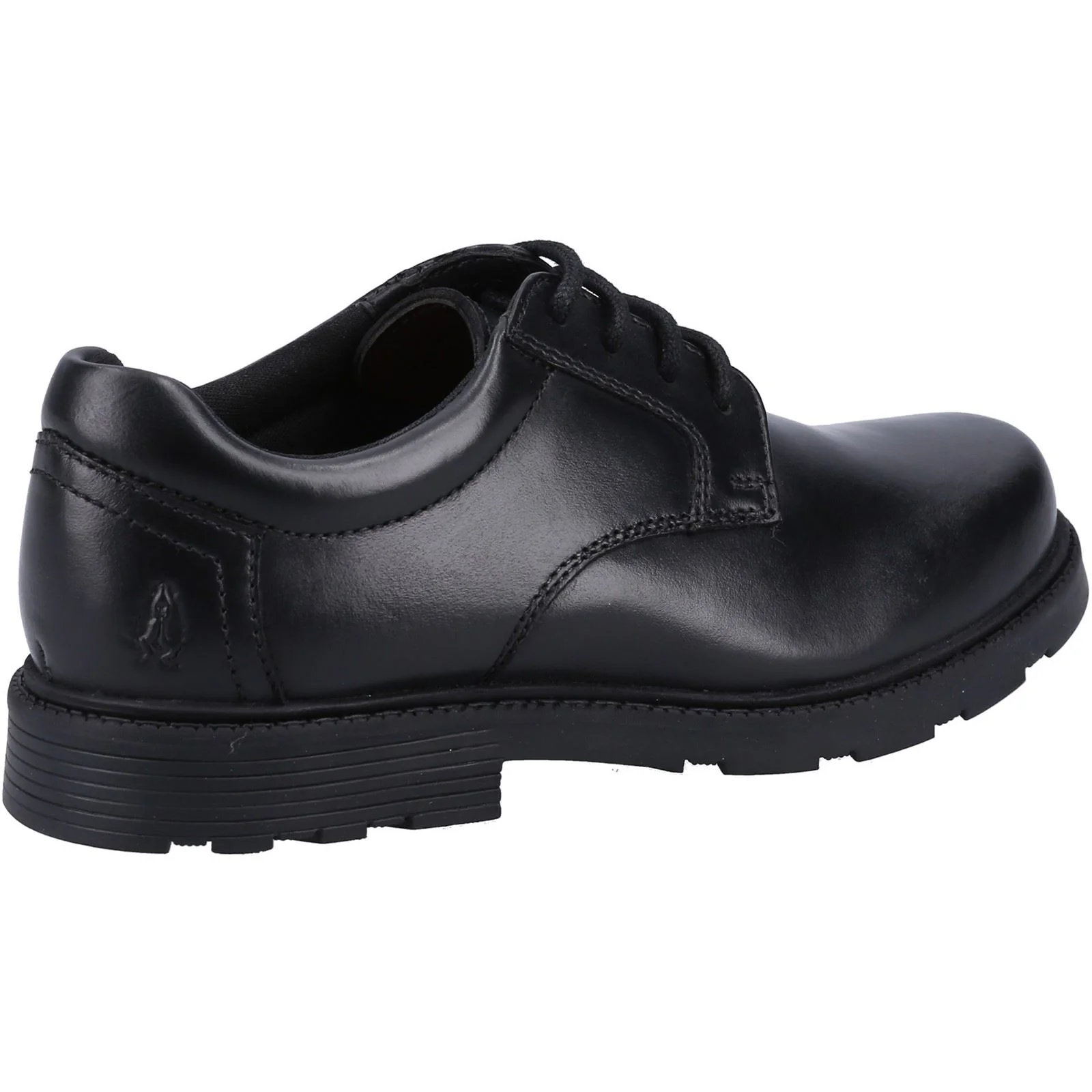 Hush Puppies Oliver Leather Youth Black Shoes - Image 2