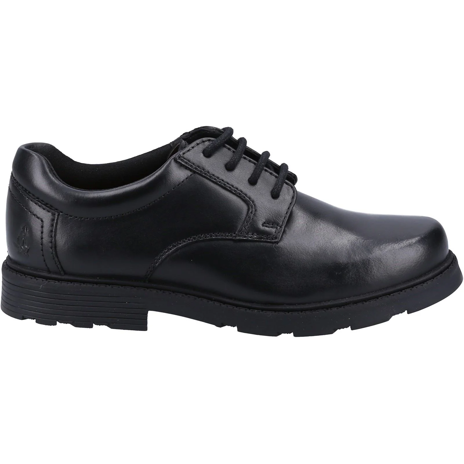 Hush Puppies Oliver Leather Youth Black Shoes - Image 4