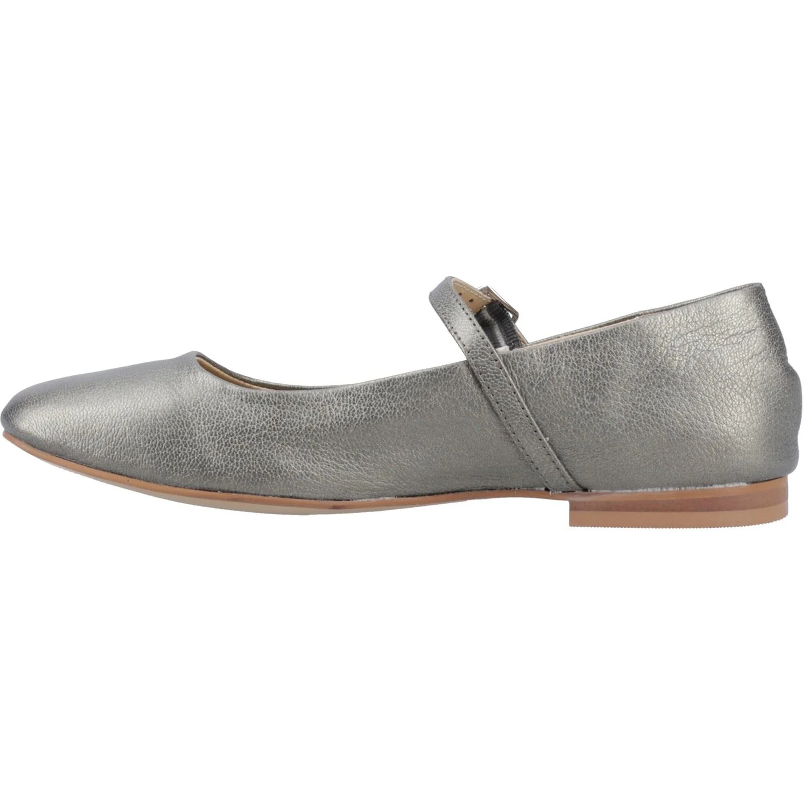 Hush Puppies Pasha Leather Women's Pewter Shoes - Image 4