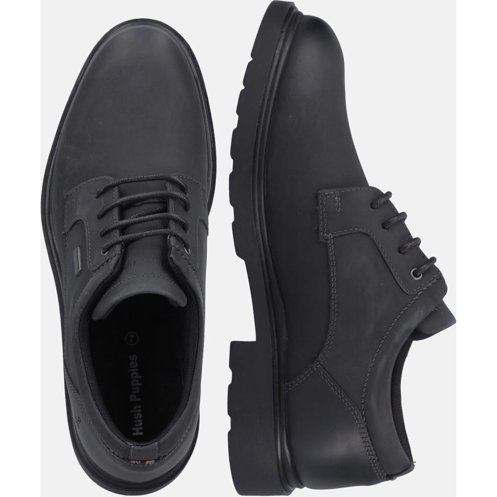 Hush Puppies Men's Pearce Shoe in Black - Image 6