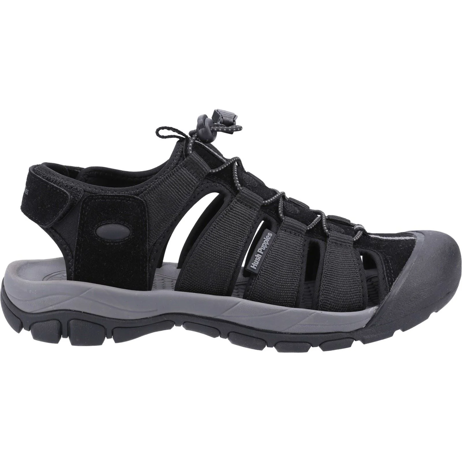 Hush Puppies Peru Polyurethane/Webbing Men's Black Sandals - Image 4