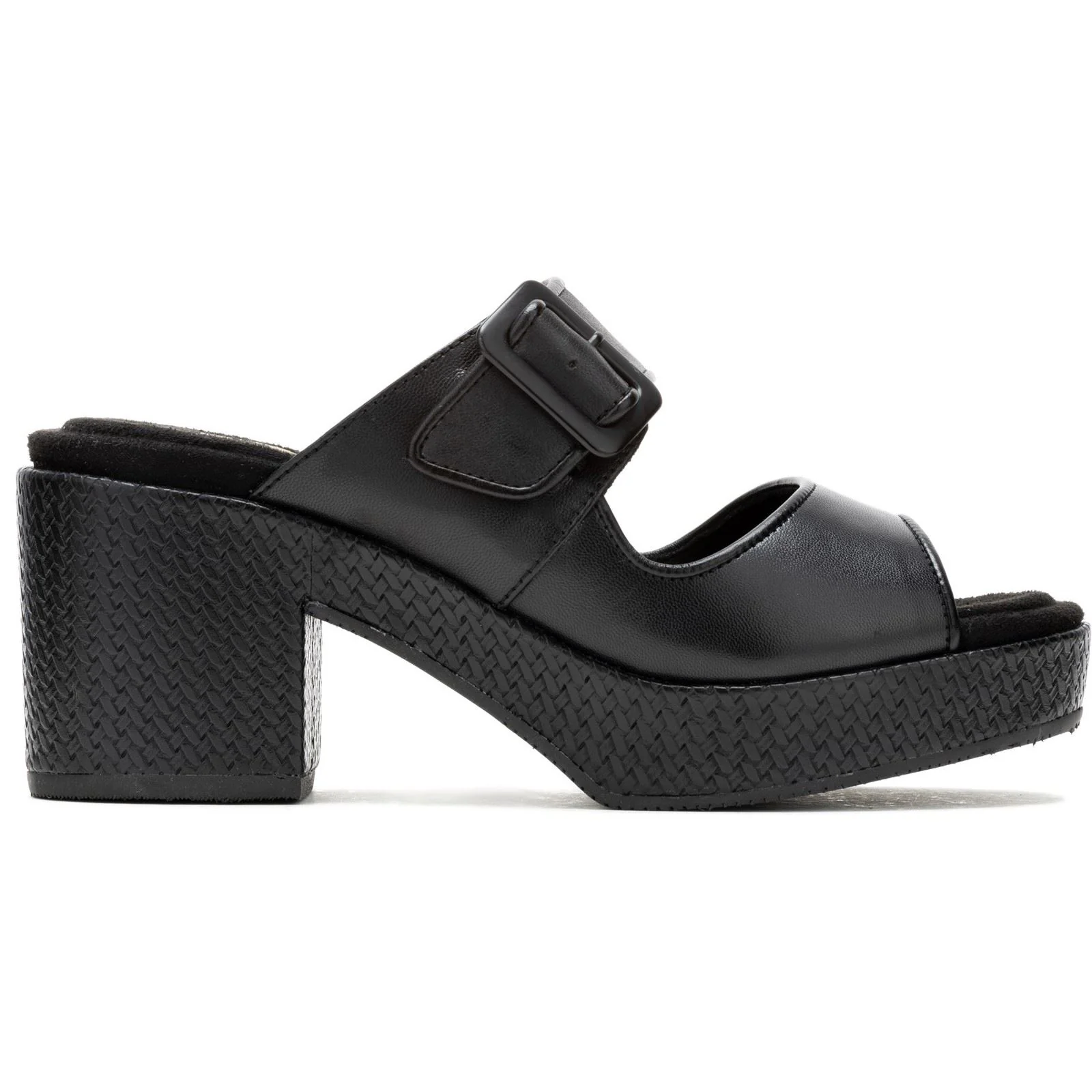 Hush Puppies Poppy Leather Women's Black Sandals - Image 6