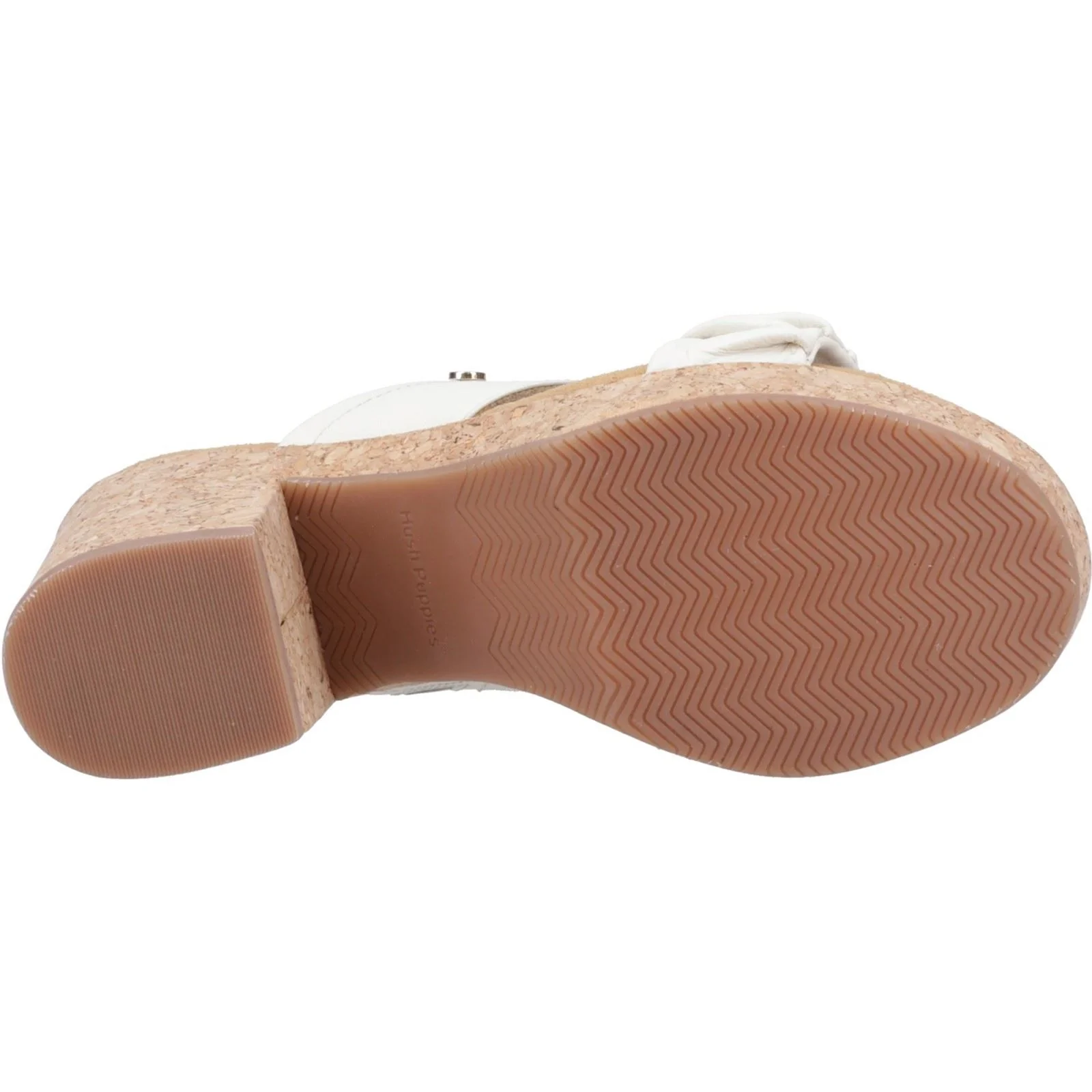 Hush Puppies Poppy Leather Women's Cream Sandals - Image 3