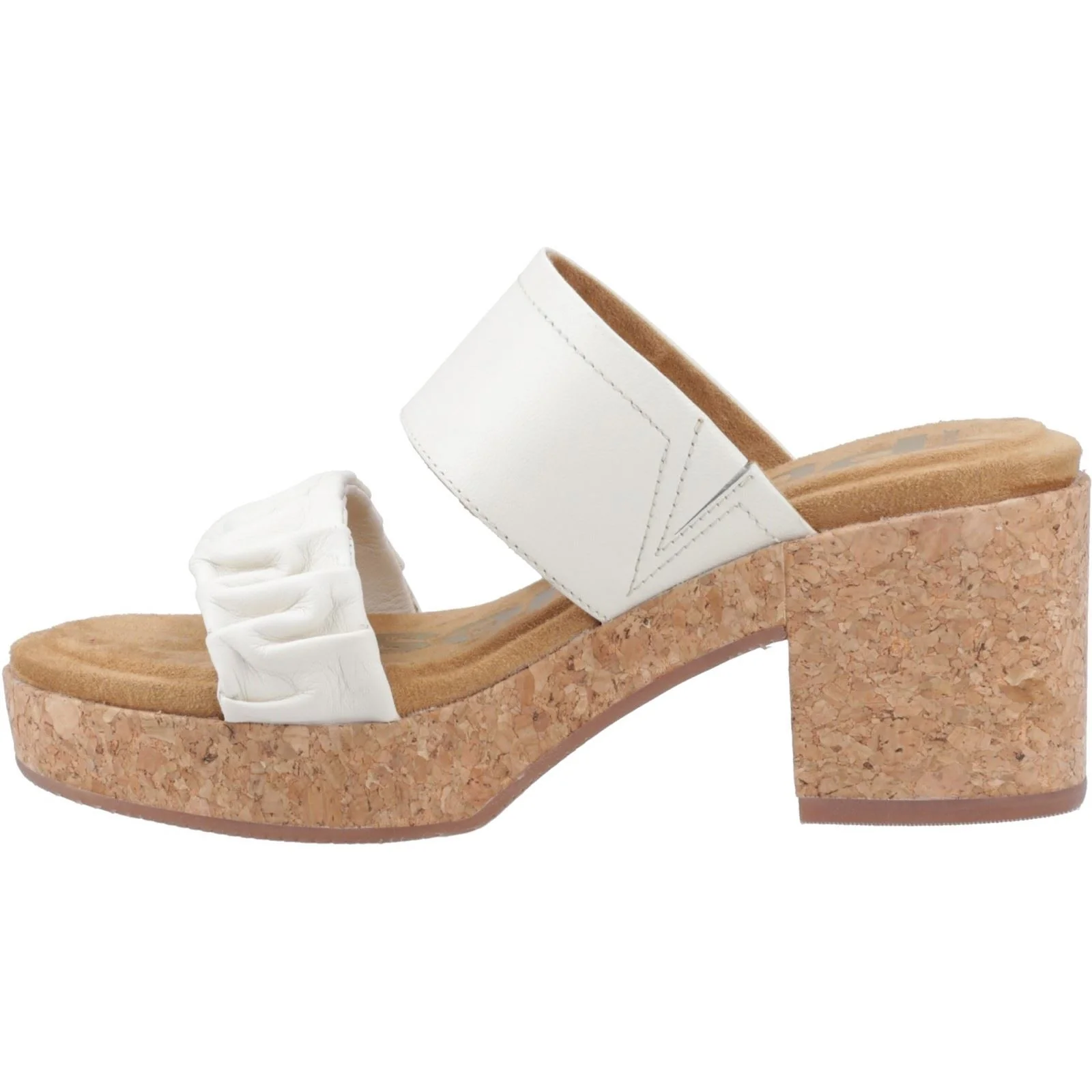 Hush Puppies Poppy Leather Women's Cream Sandals - Image 4