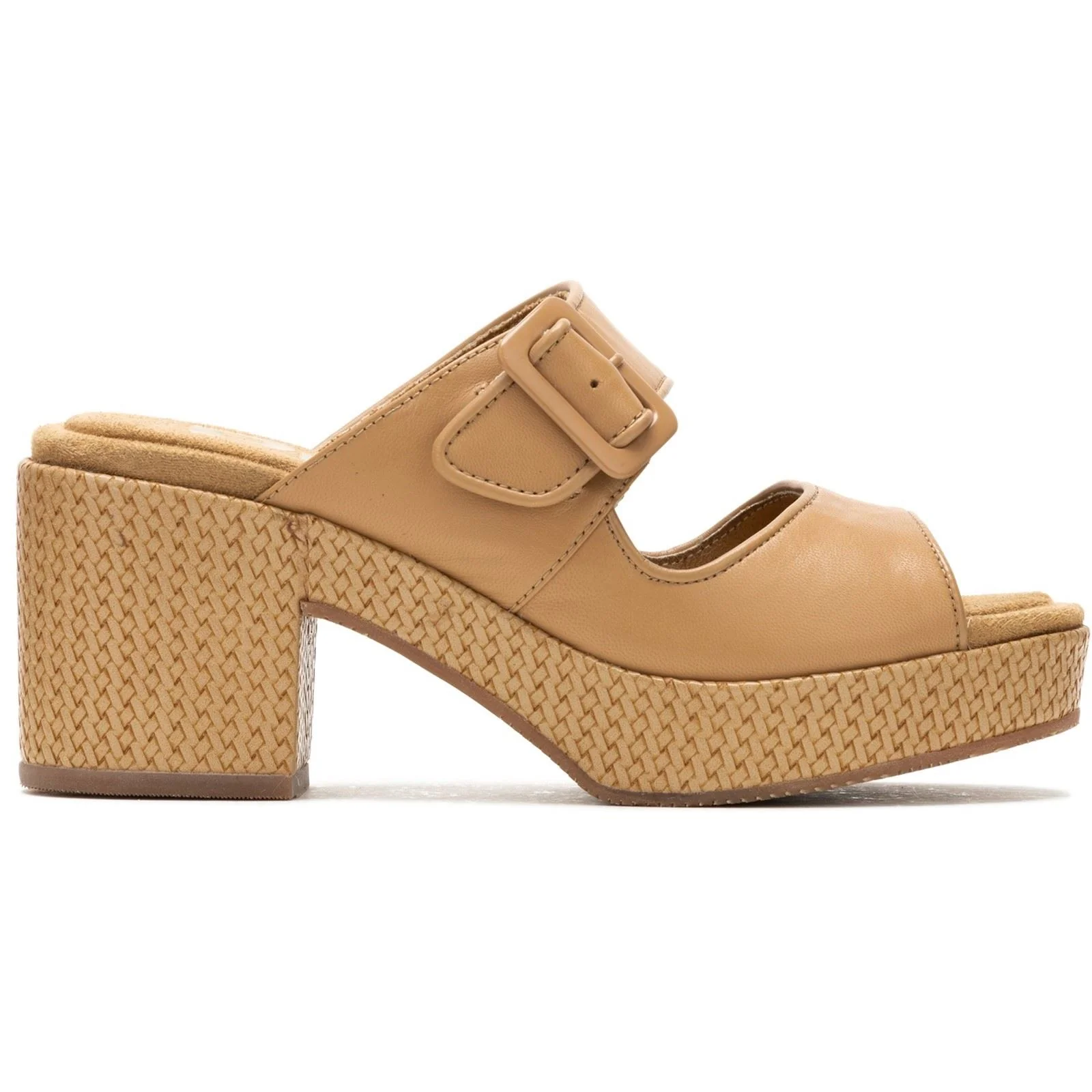 Hush Puppies Poppy Leather Women's Tan Sandals - Image 6