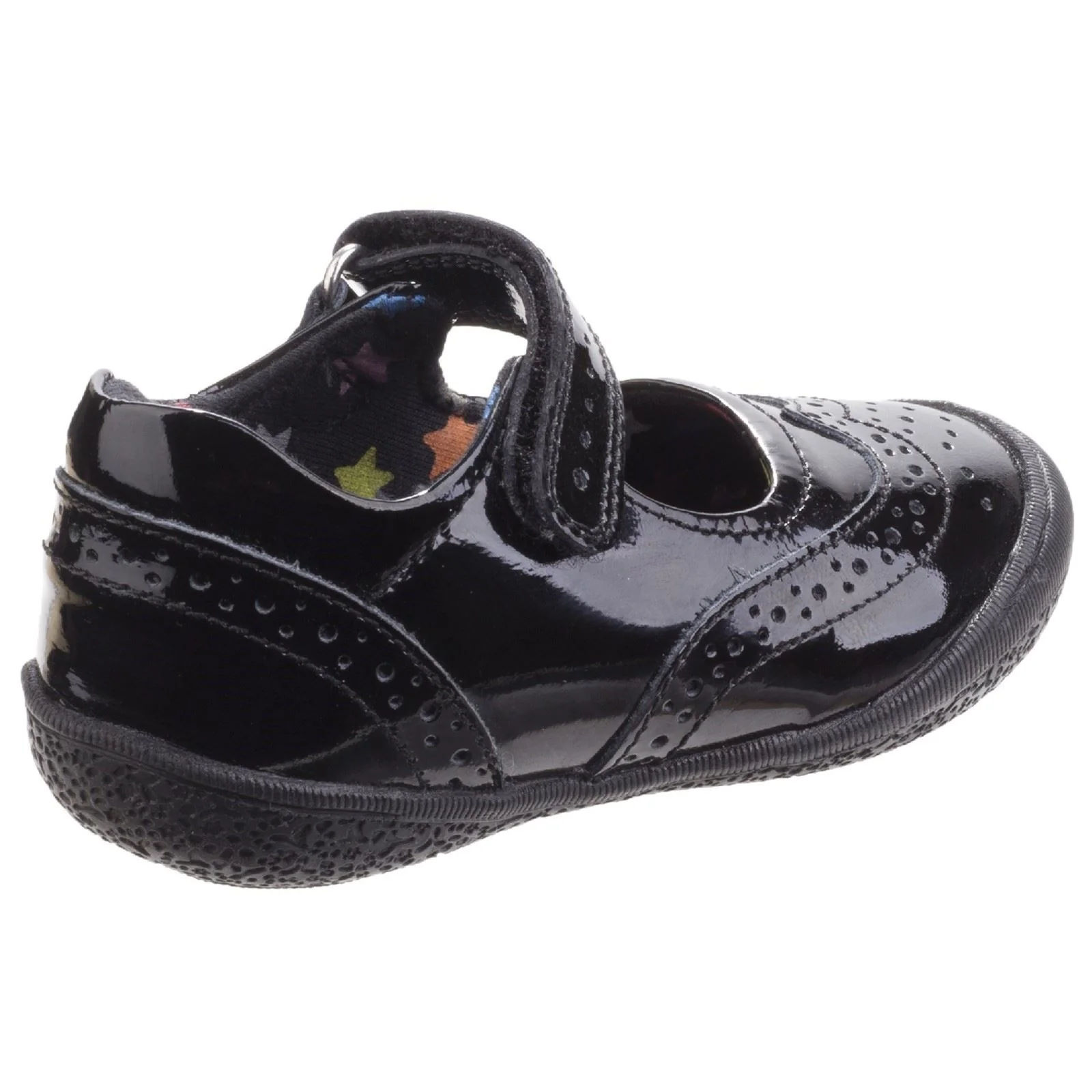 Hush Puppies Rina Junior Girls Black Patent Leather Shoes - Image 2