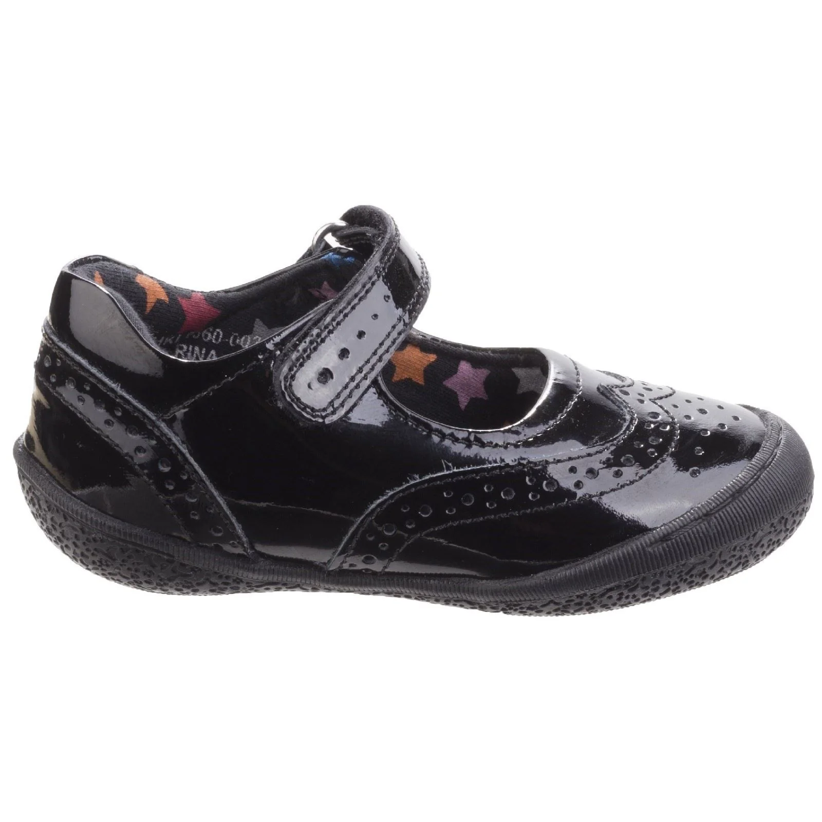 Hush Puppies Rina Junior Girls Black Patent Leather Shoes - Image 5