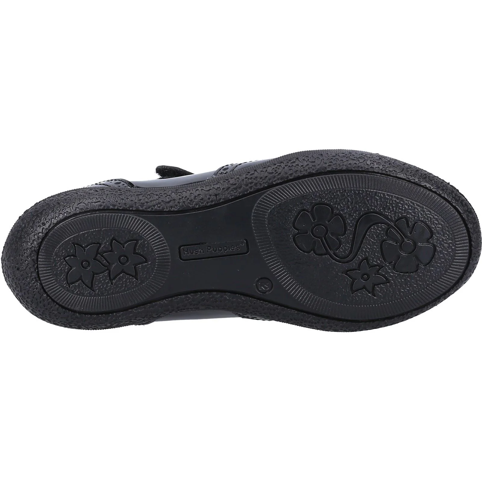 Hush Puppies Rina Junior/Youth Girls Black Patent Leather Shoes - Image 3