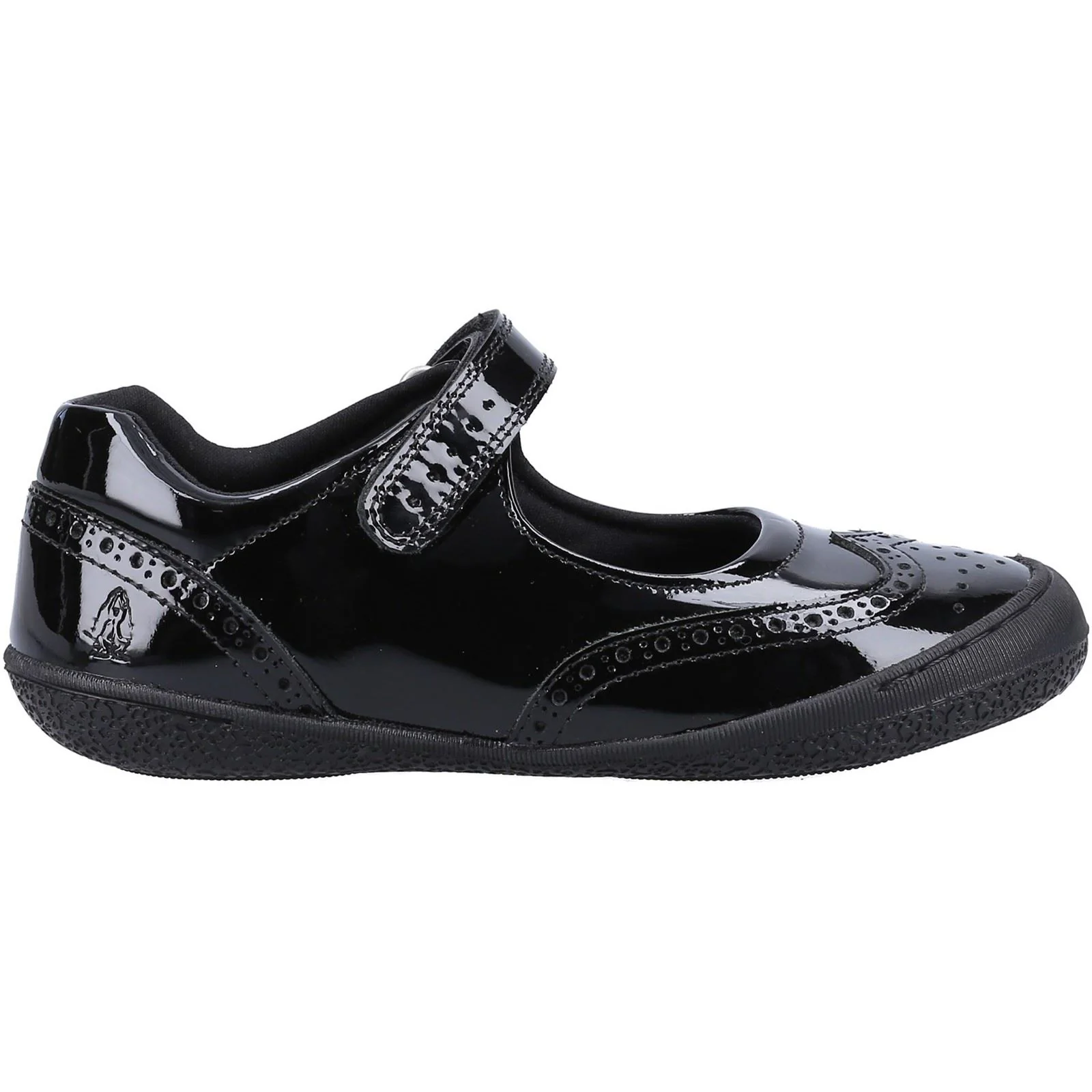 Hush Puppies Rina Junior/Youth Girls Black Patent Leather Shoes - Image 4