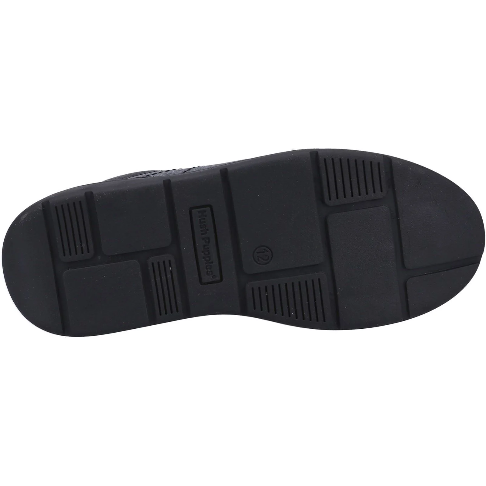 Hush Puppies Robert Leather Youth Black Lace-Up Shoes - Image 3