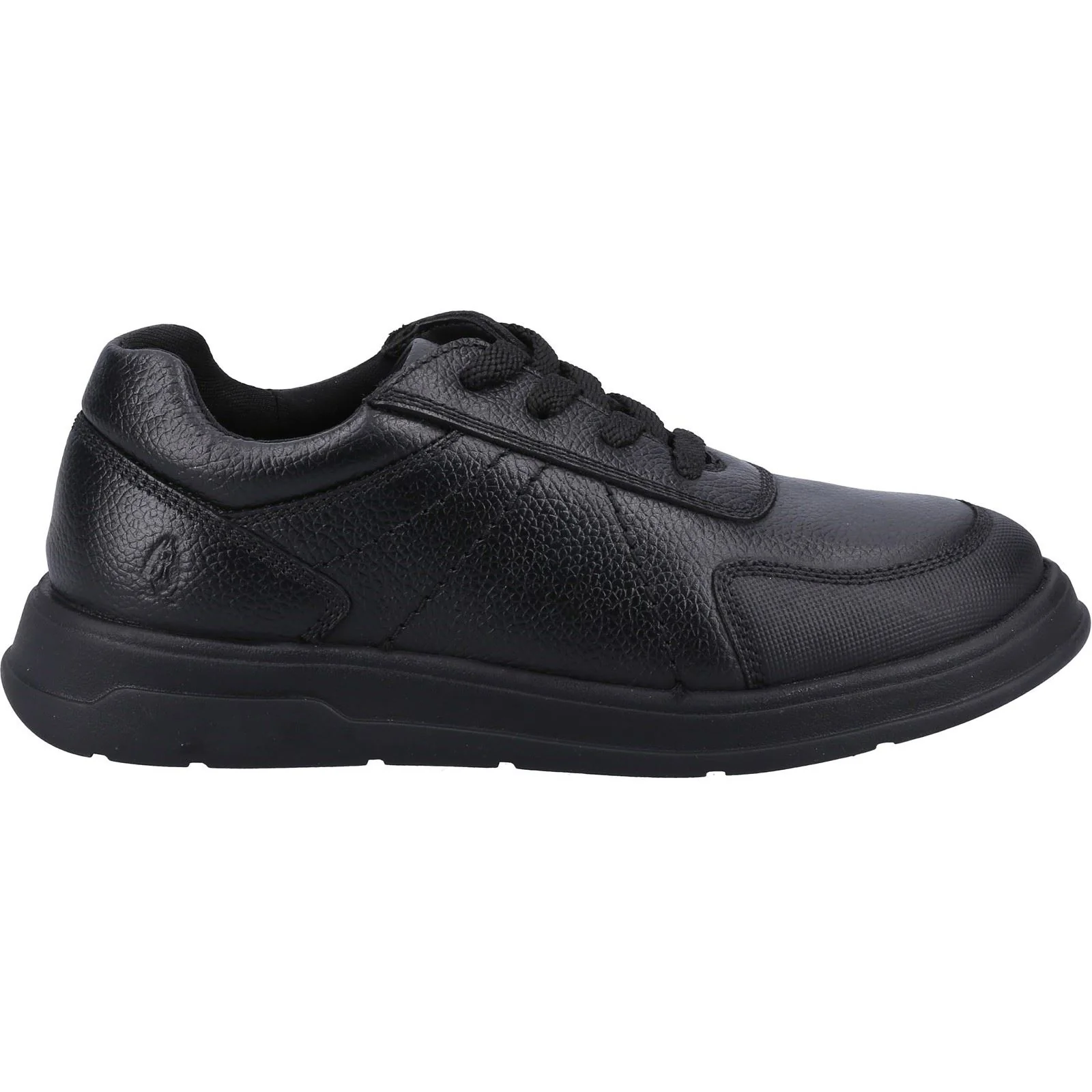 Hush Puppies Robert Leather Youth Black Lace-Up Shoes - Image 4