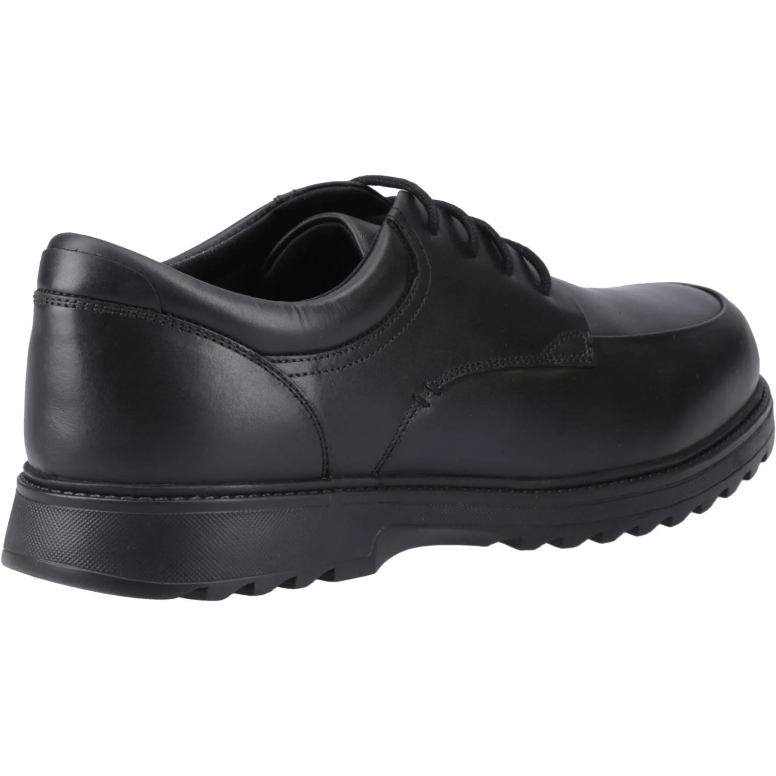 Hush Puppies Romeo Leather Youth Black Shoes - Image 2