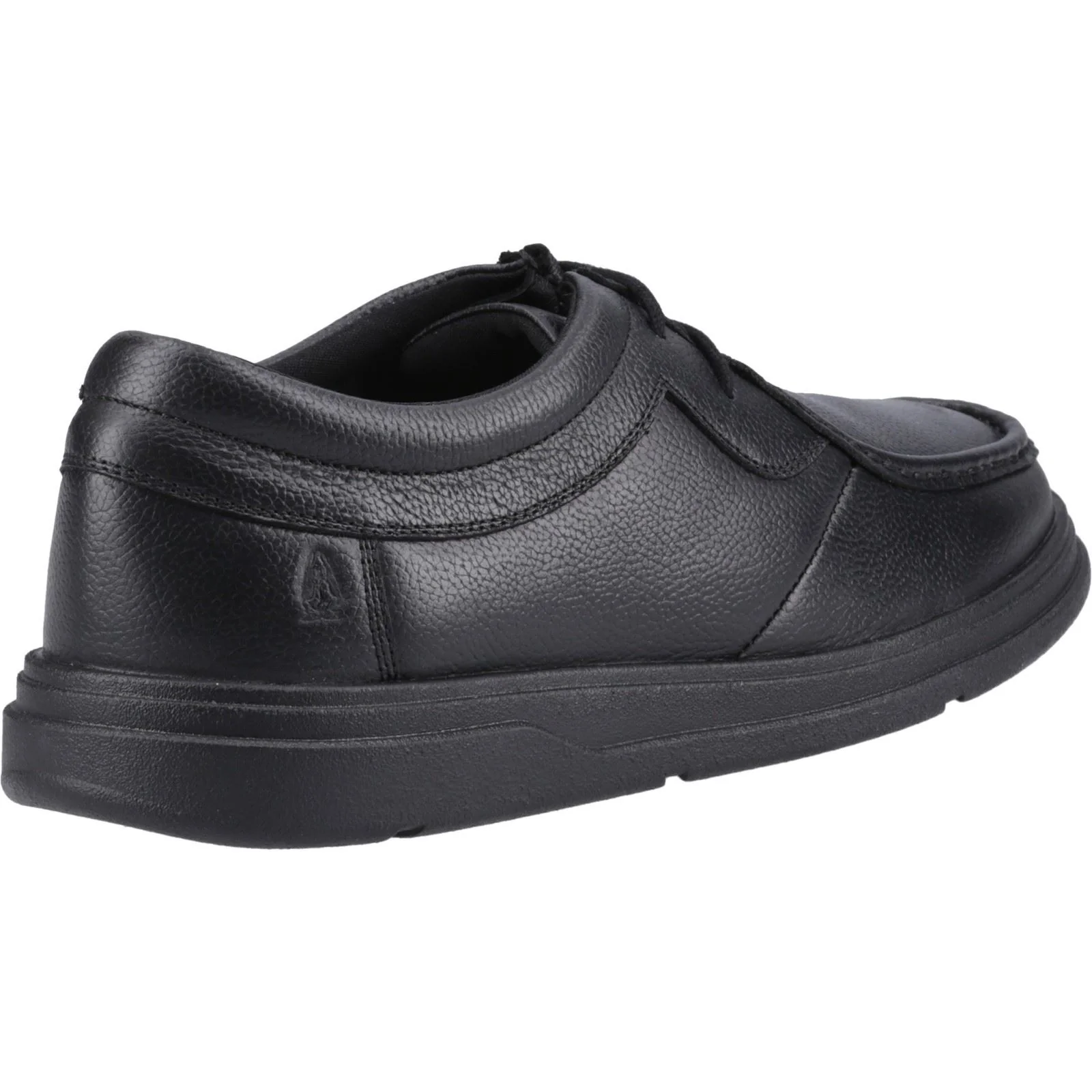 Hush Puppies Ronan Mocc Leather Youth Black Moccasins Shoes - Image 2
