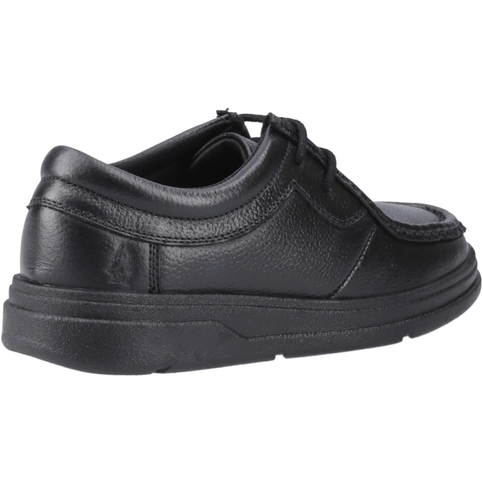Hush Puppies Ronan Mocc Leather Junior Black Moccasins Shoes - Image 2