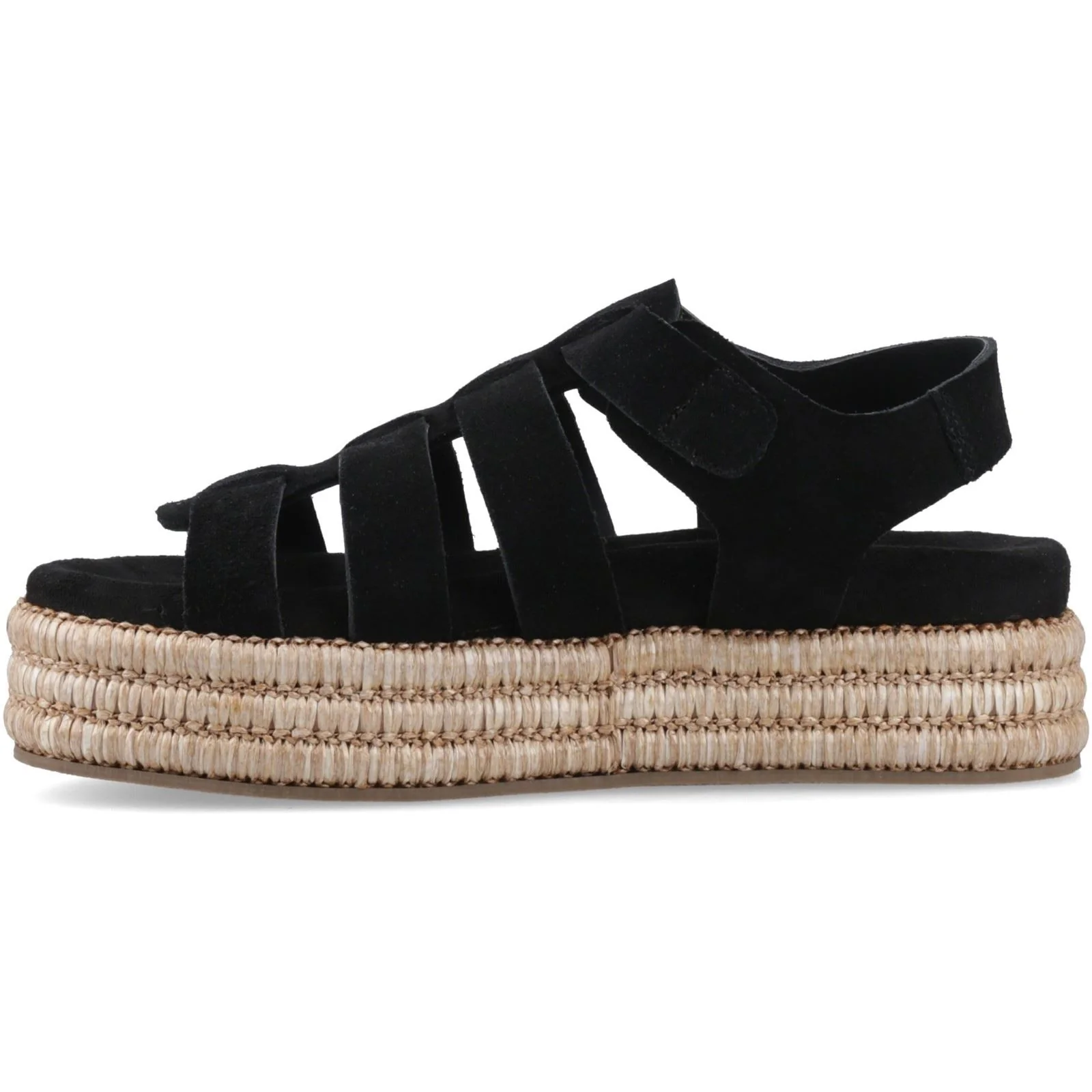 Hush Puppies Rosetta Gladiator Leather Women's Black/Tan Sandals - Image 4