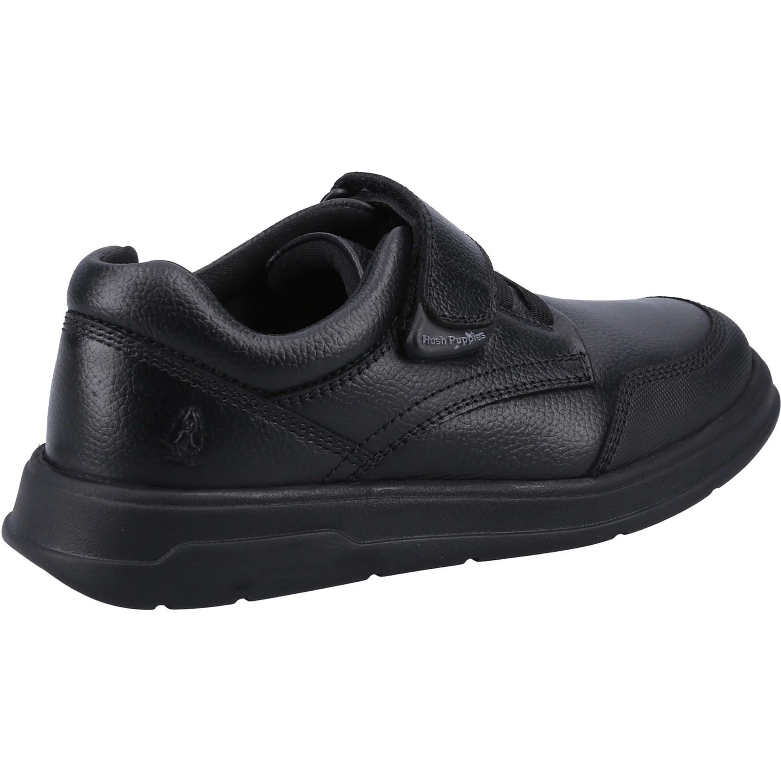 Hush Puppies Rowan Leather Junior Black Lace-Up Shoes - Image 2