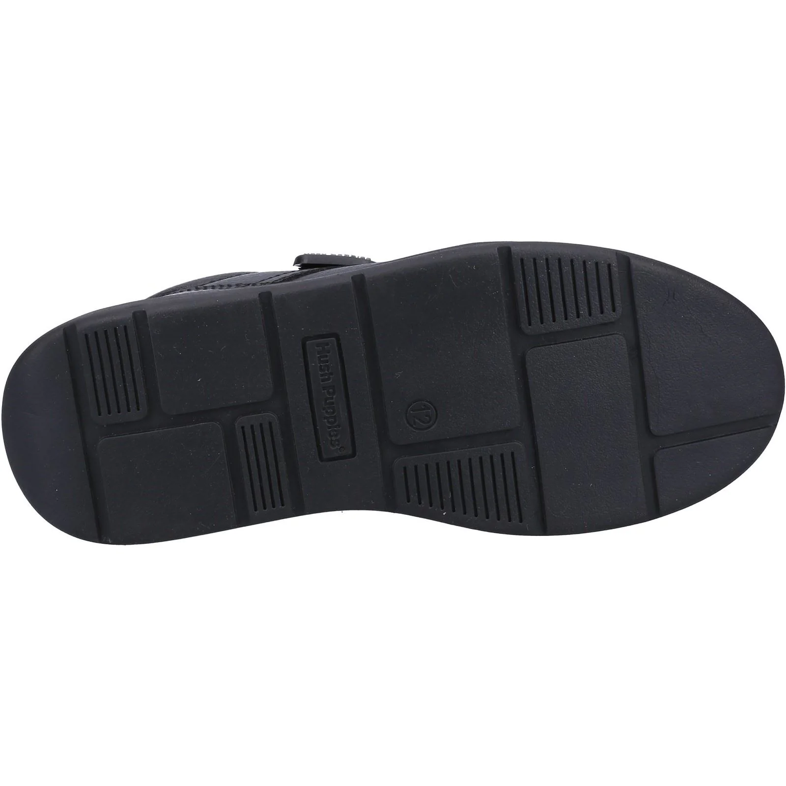 Hush Puppies Rowan Leather Junior Black Lace-Up Shoes - Image 3
