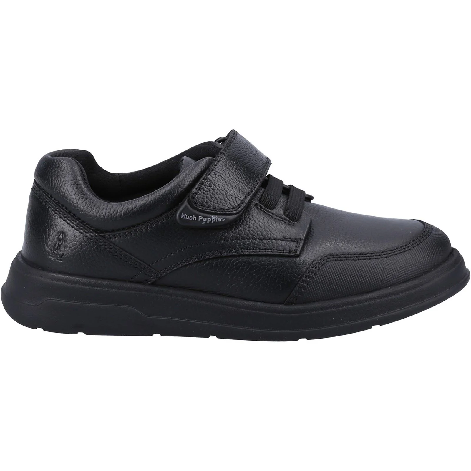 Hush Puppies Rowan Leather Youth Black Lace-Up Shoes - Image 4