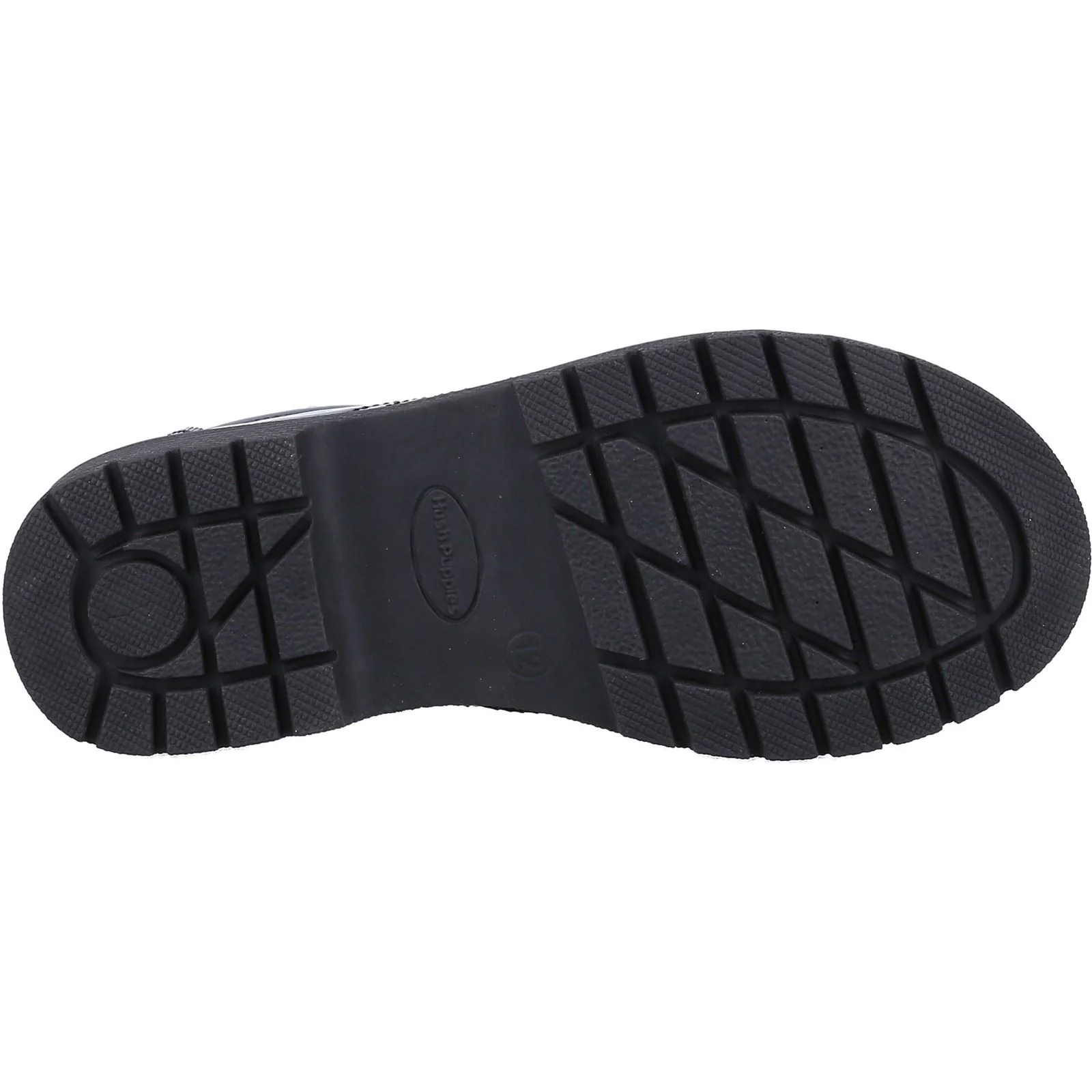 Hush Puppies Sally Patent Leather Junior Black Brogues - Image 3