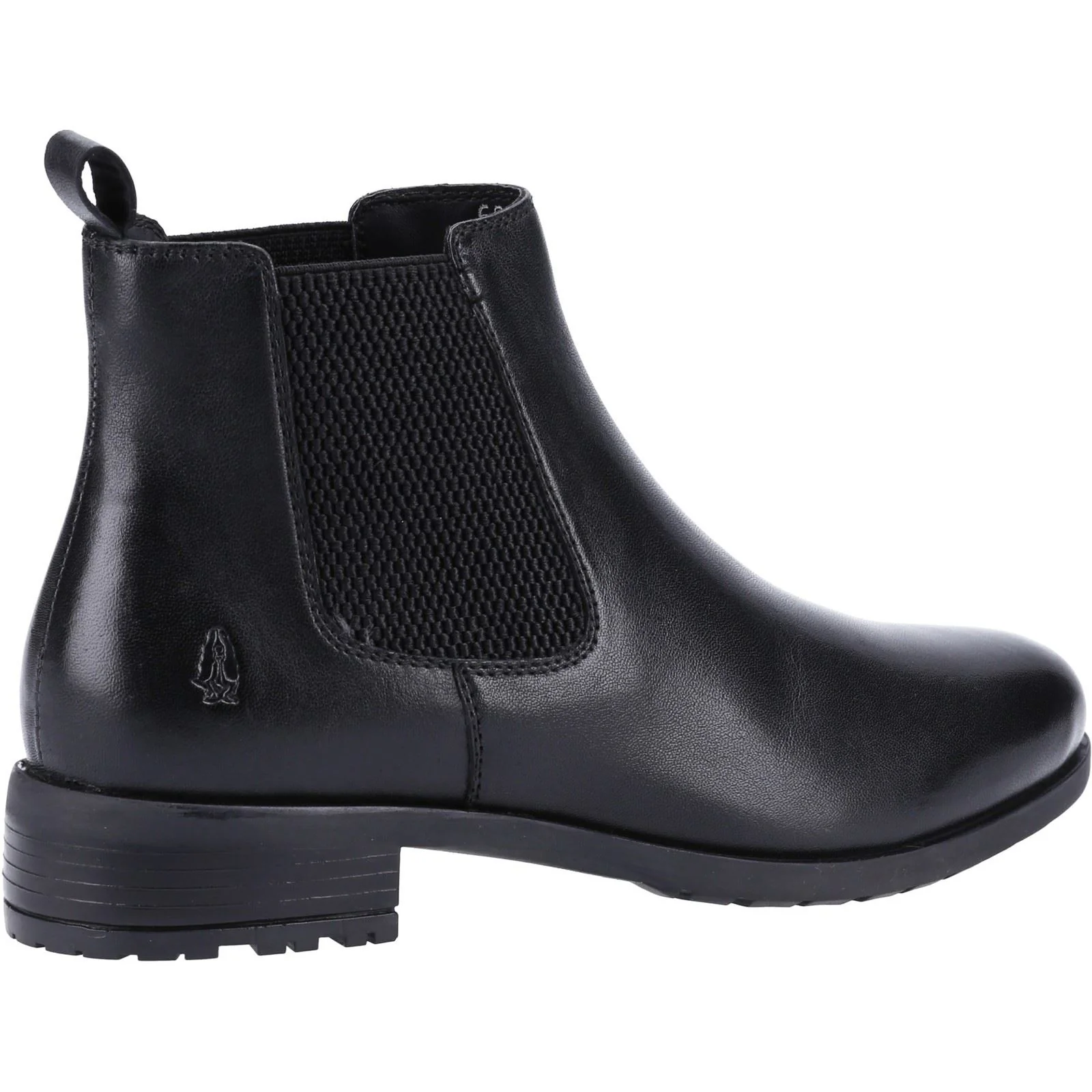 Hush Puppies Sammie Leather Women's Black Flat Chelsea Boots - Image 2