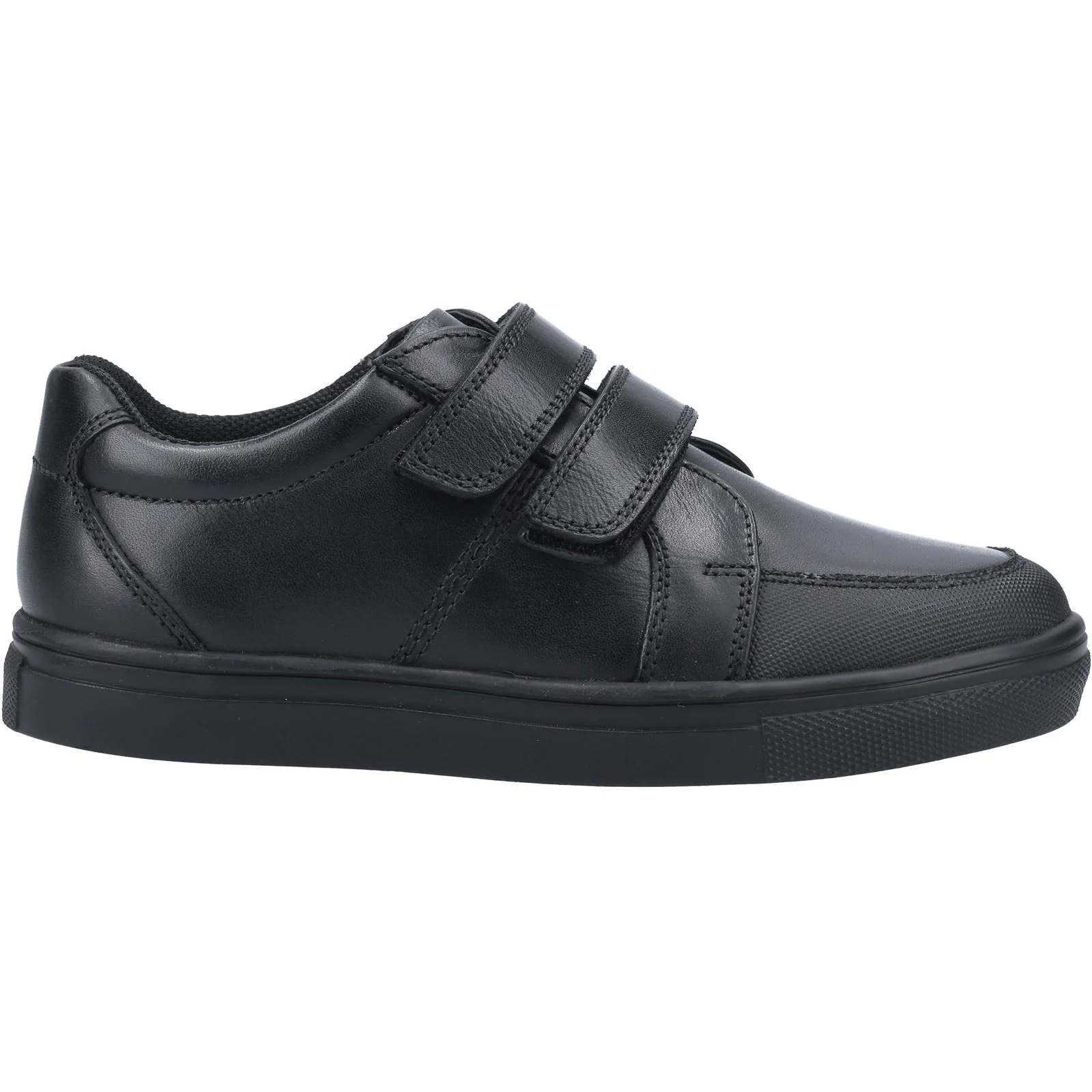 Hush Puppies Santos Junior Boys Black Leather Shoes - Image 4