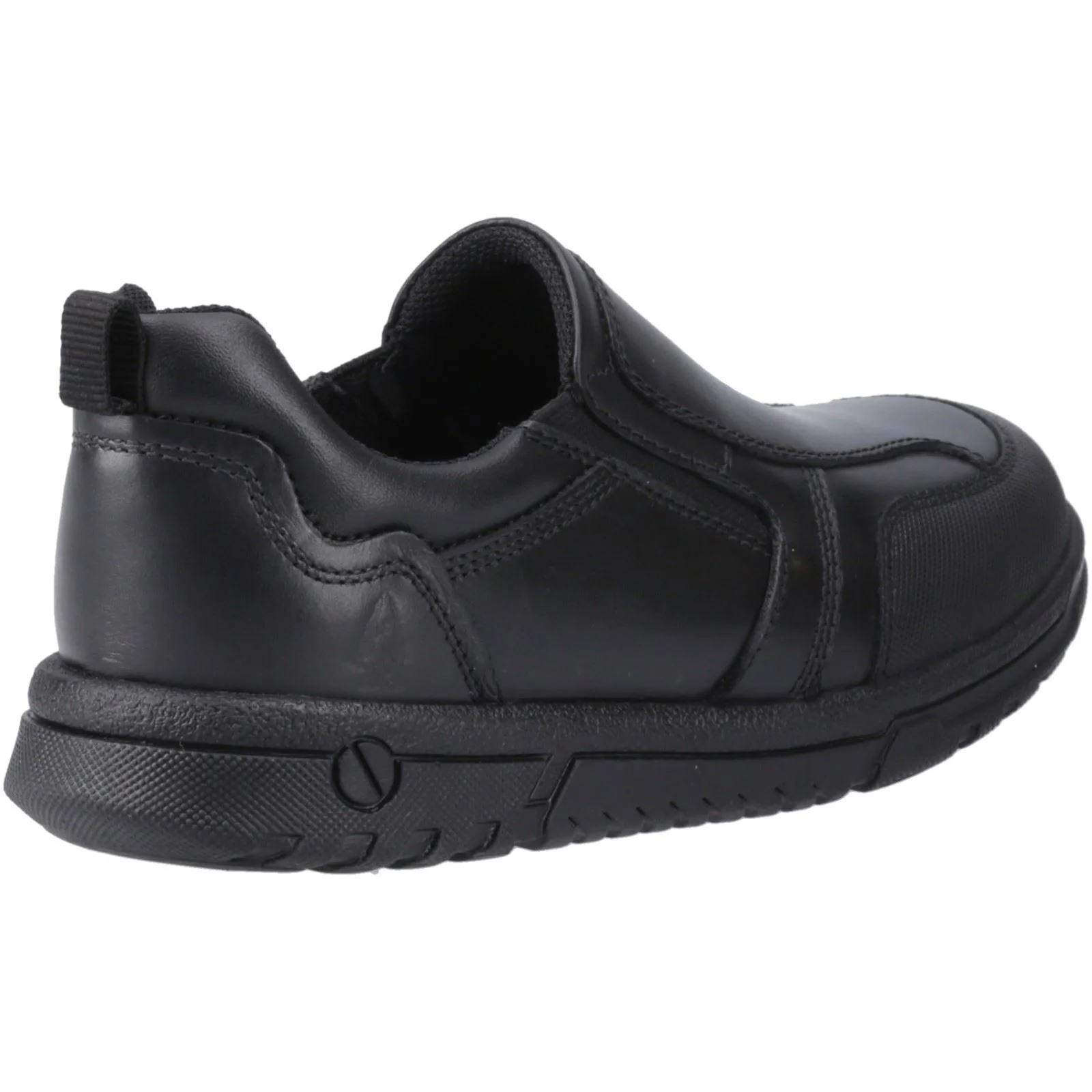 Hush Puppies Sergio Leather Youth Black Loafers - Image 2