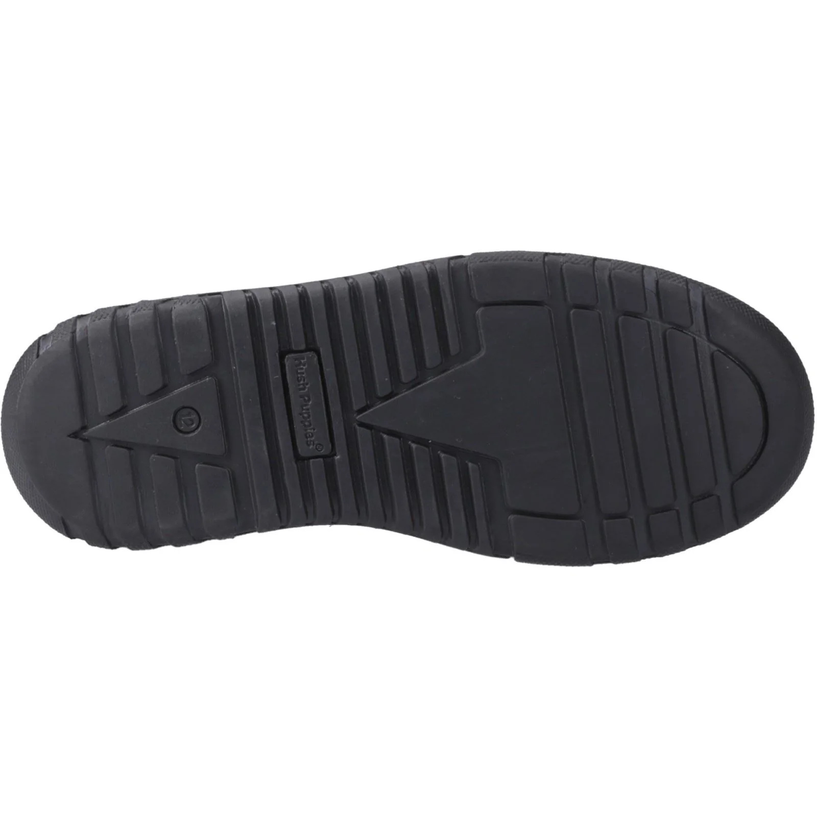 Hush Puppies Sergio Leather Youth Black Loafers - Image 3