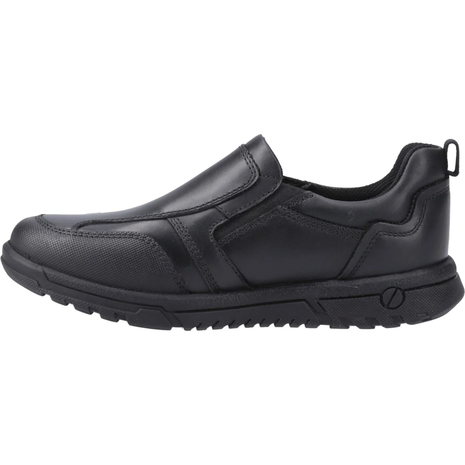 Hush Puppies Sergio Leather Youth Black Loafers - Image 4