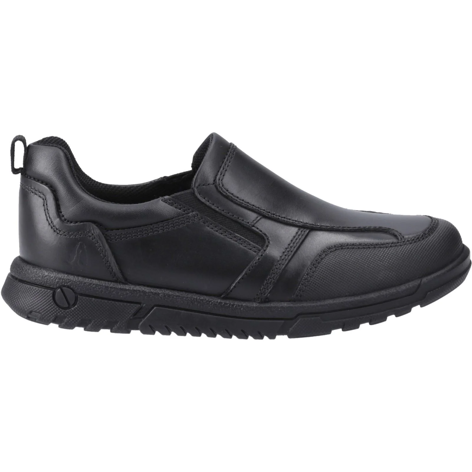 Hush Puppies Sergio Leather Youth Black Loafers - Image 5