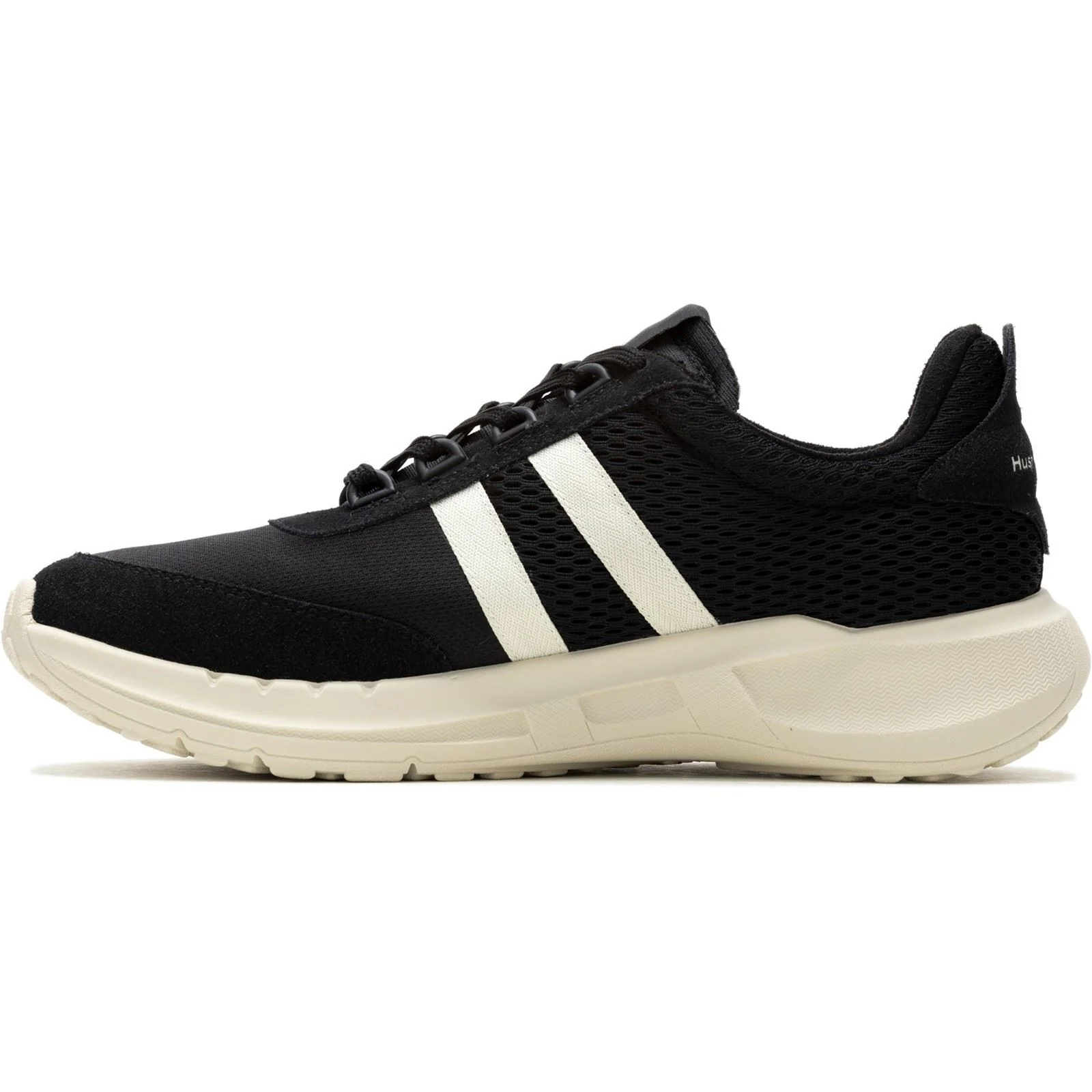 Hush Puppies Seventy8 Retro Runner Suede Men's Black Trainers - Image 5